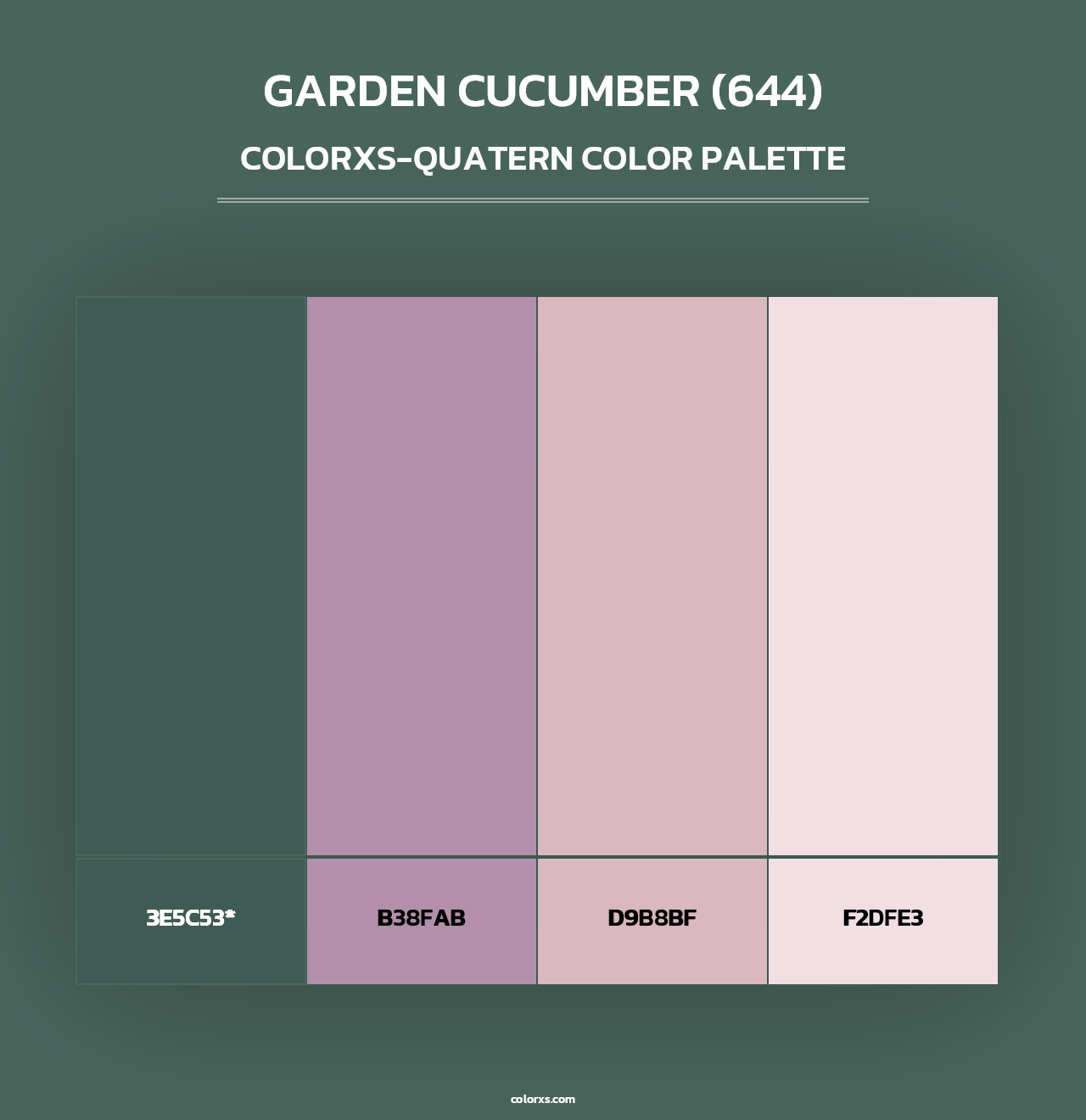 Garden Cucumber (644) - Colorxs Quad Palette