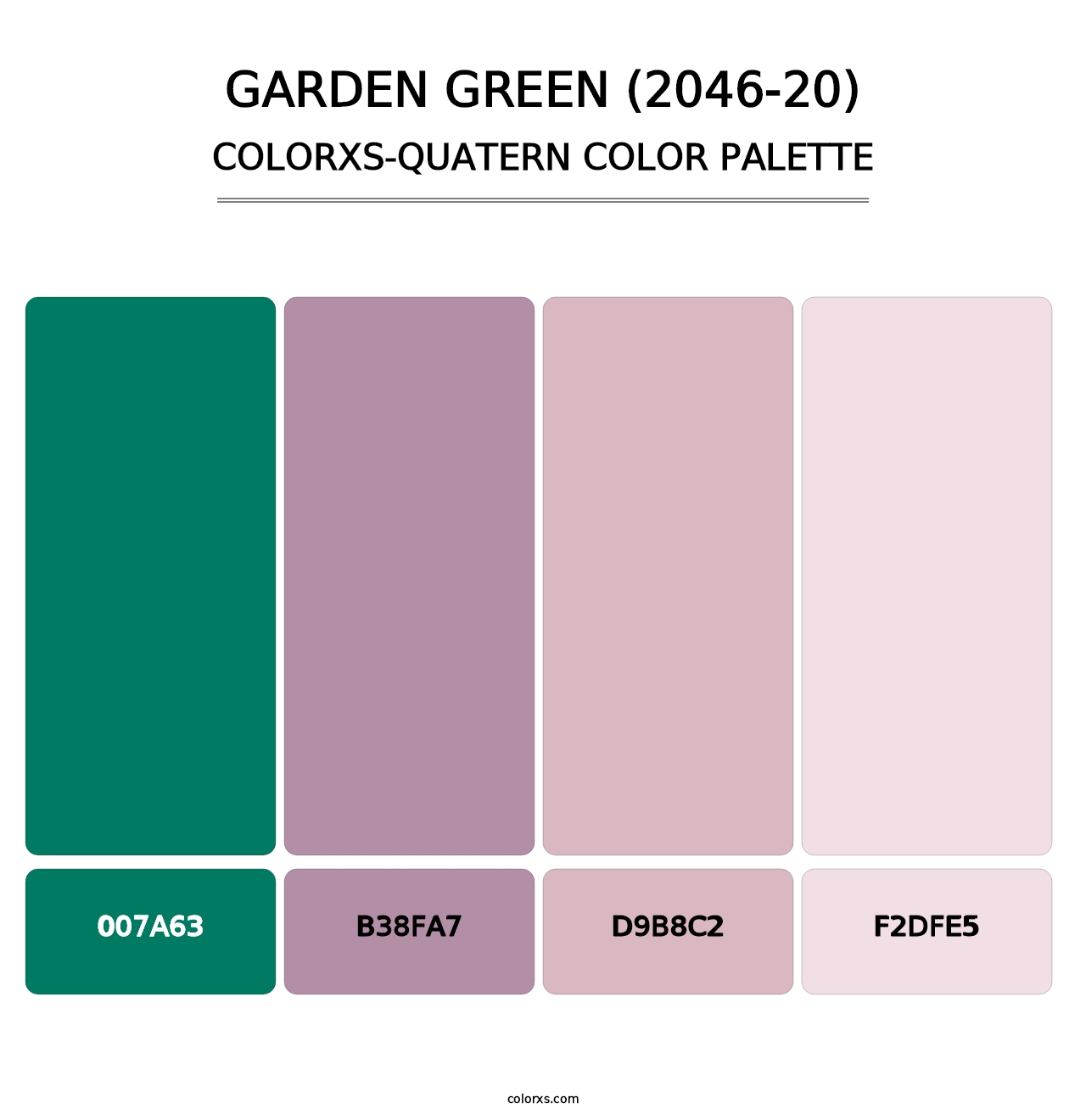 Garden Green (2046-20) - Colorxs Quatern Palette
