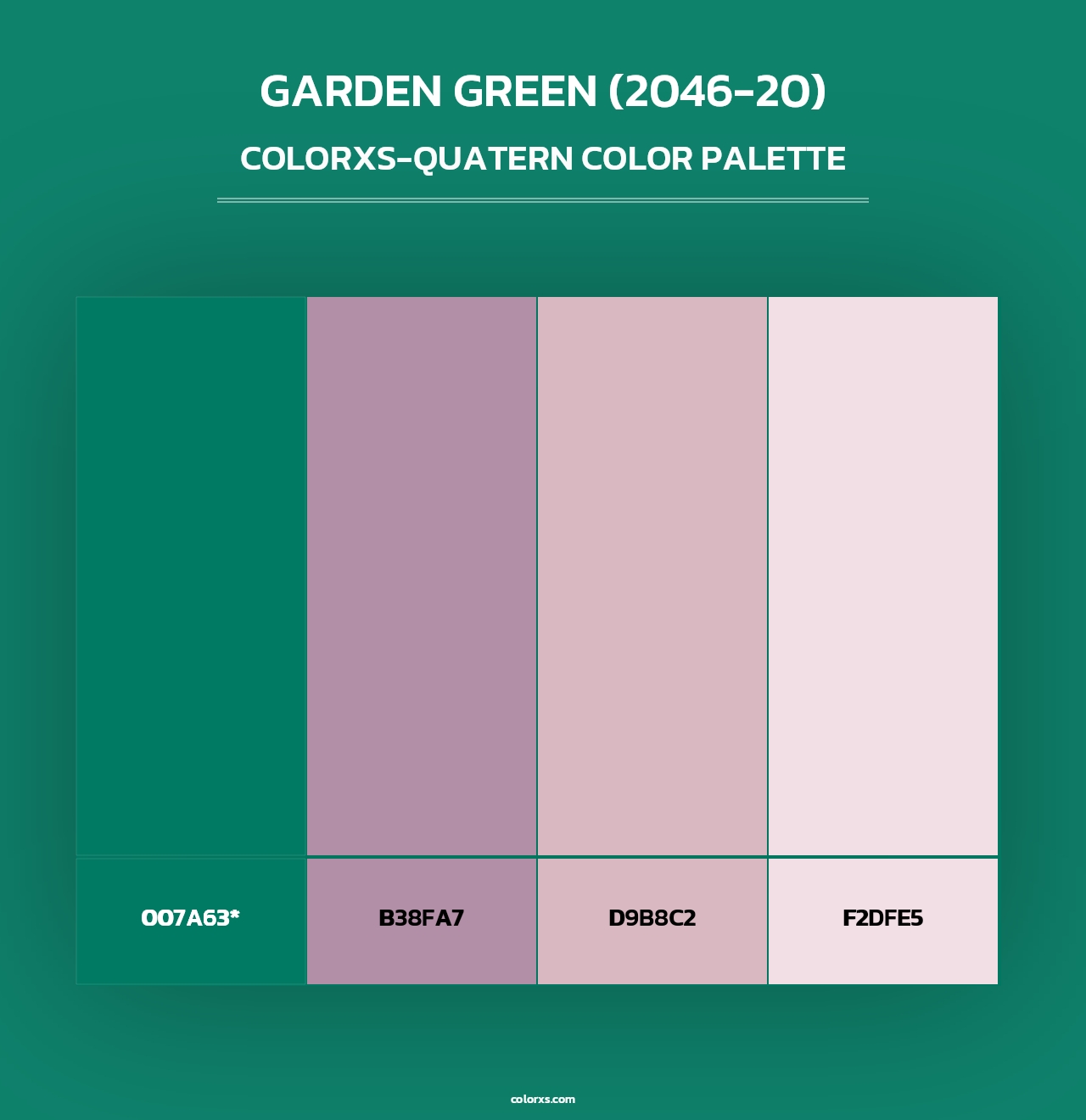 Garden Green (2046-20) - Colorxs Quad Palette