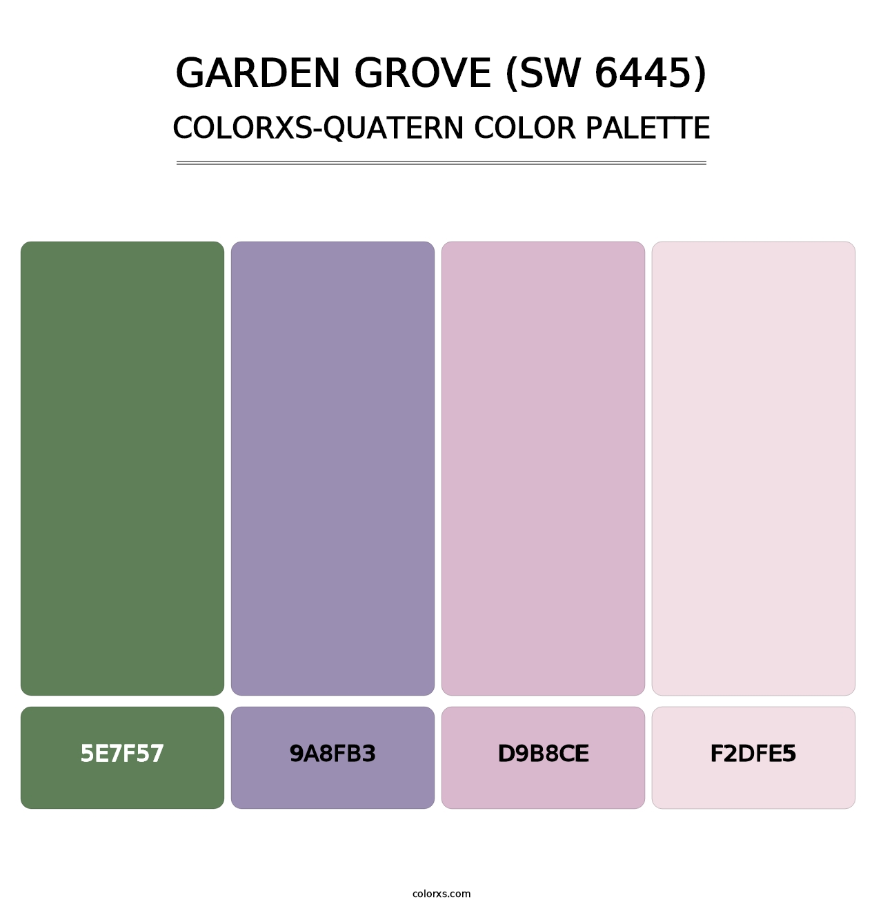 Garden Grove (SW 6445) - Colorxs Quatern Palette