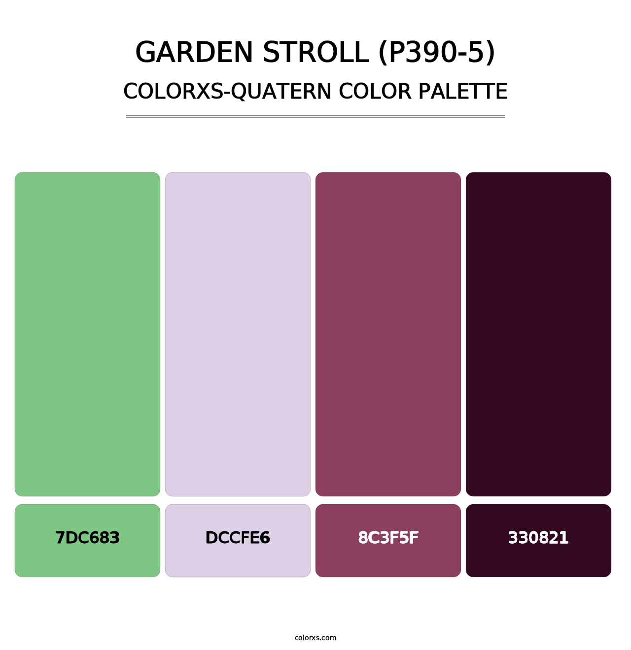 Garden Stroll (P390-5) - Colorxs Quatern Palette