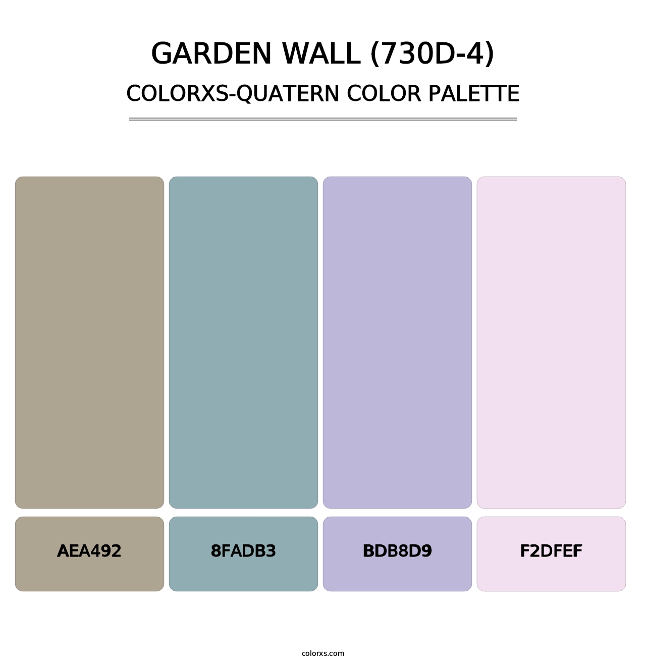Garden Wall (730D-4) - Colorxs Quatern Palette