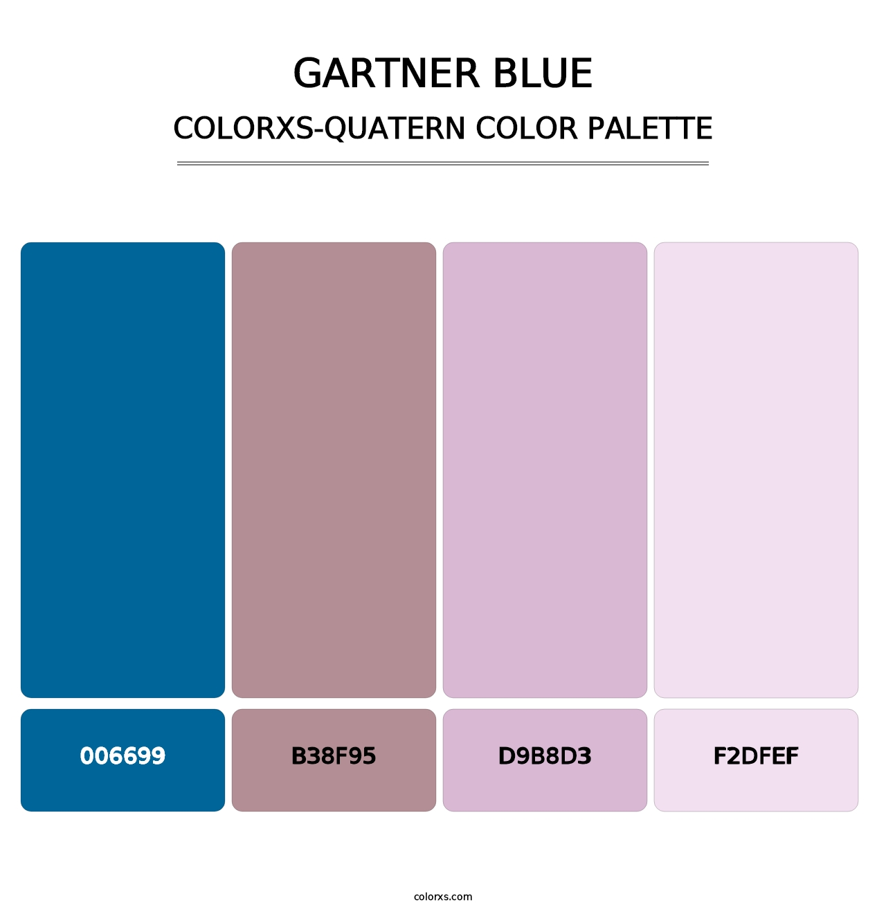 Gartner Blue - Colorxs Quatern Palette