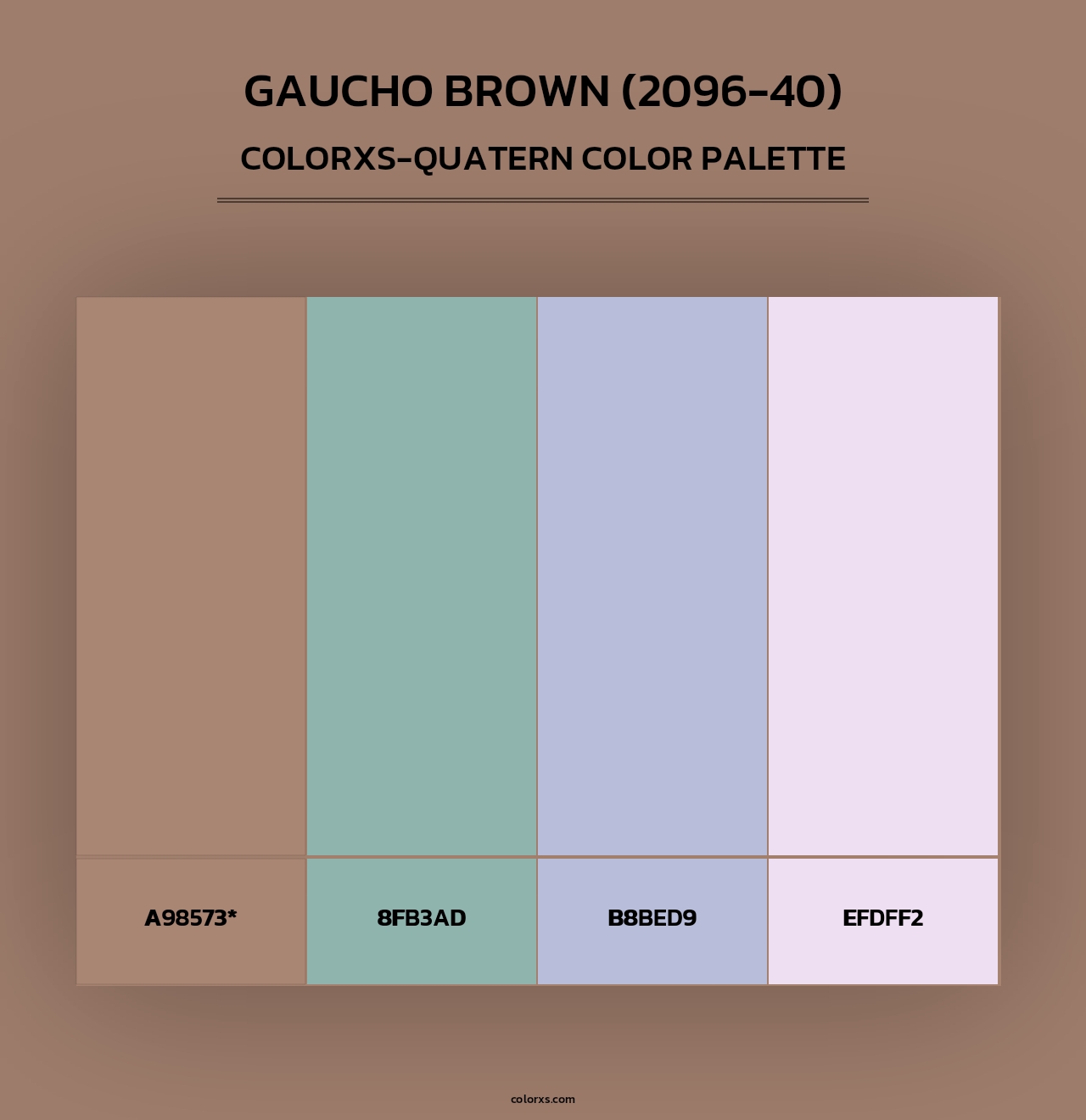 Gaucho Brown (2096-40) - Colorxs Quad Palette