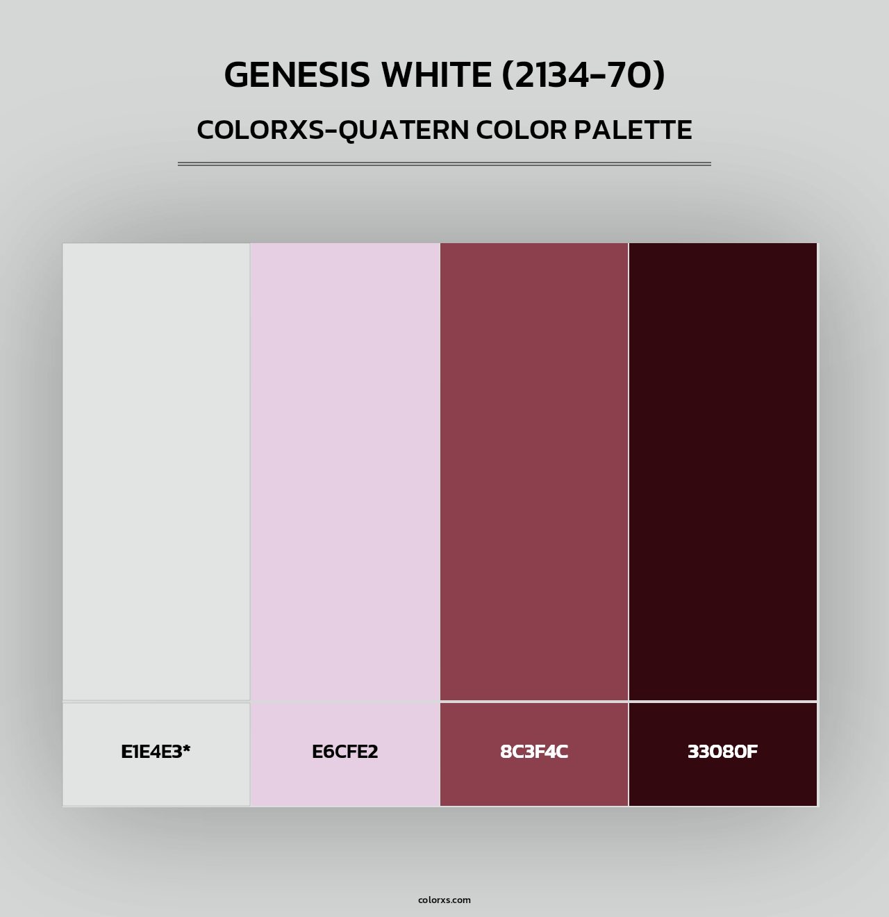 Genesis White (2134-70) - Colorxs Quad Palette