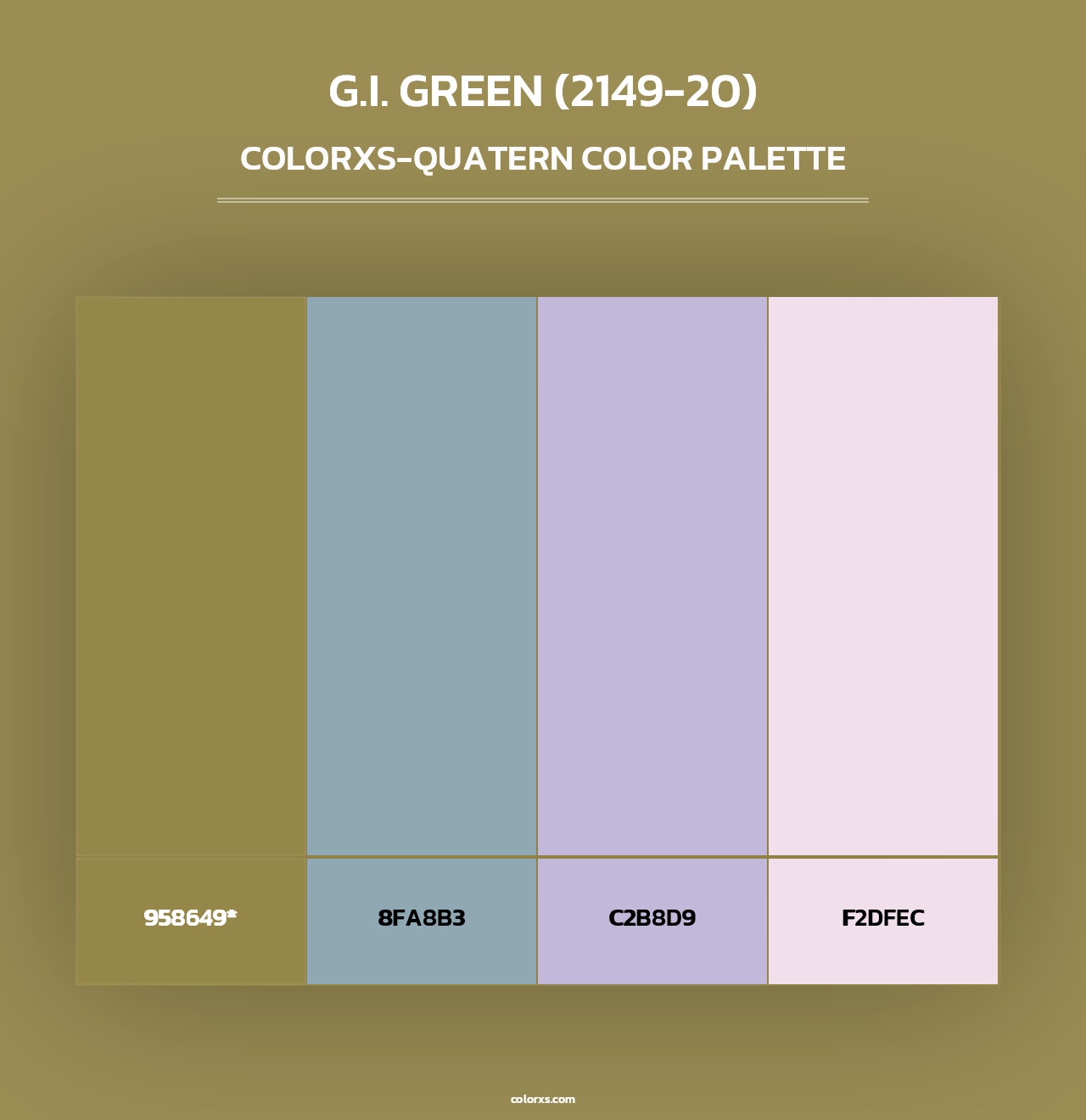 G.I. Green (2149-20) - Colorxs Quad Palette