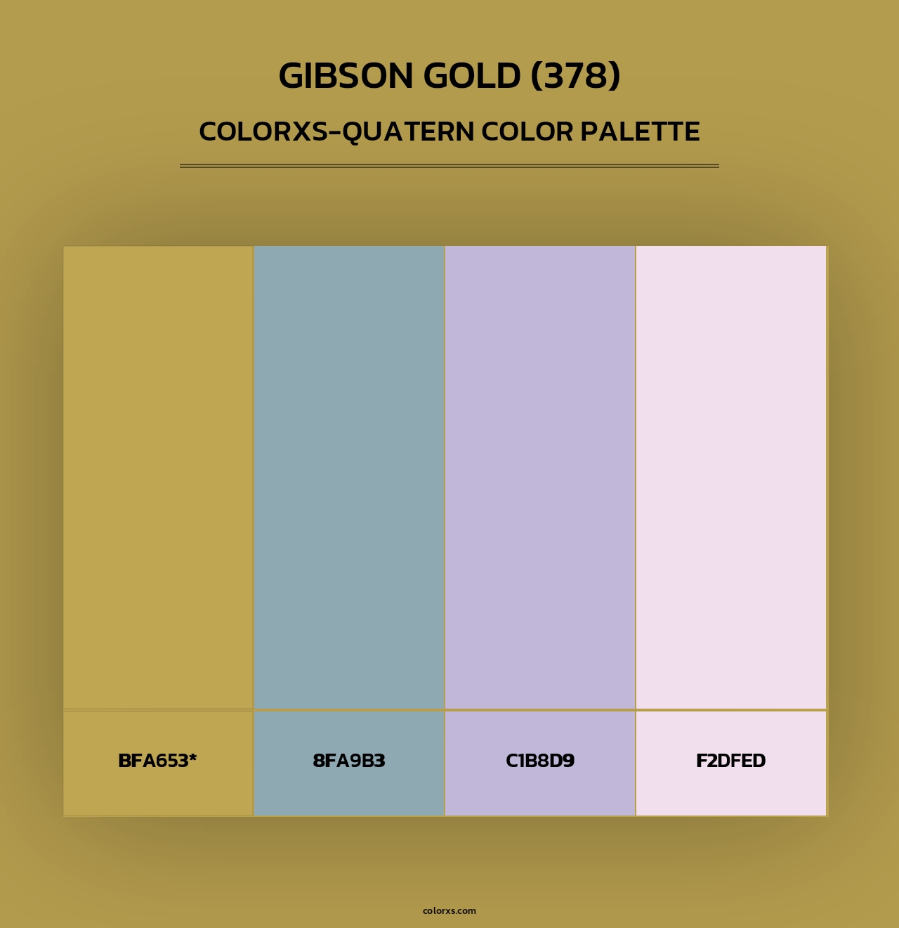 Gibson Gold (378) - Colorxs Quad Palette