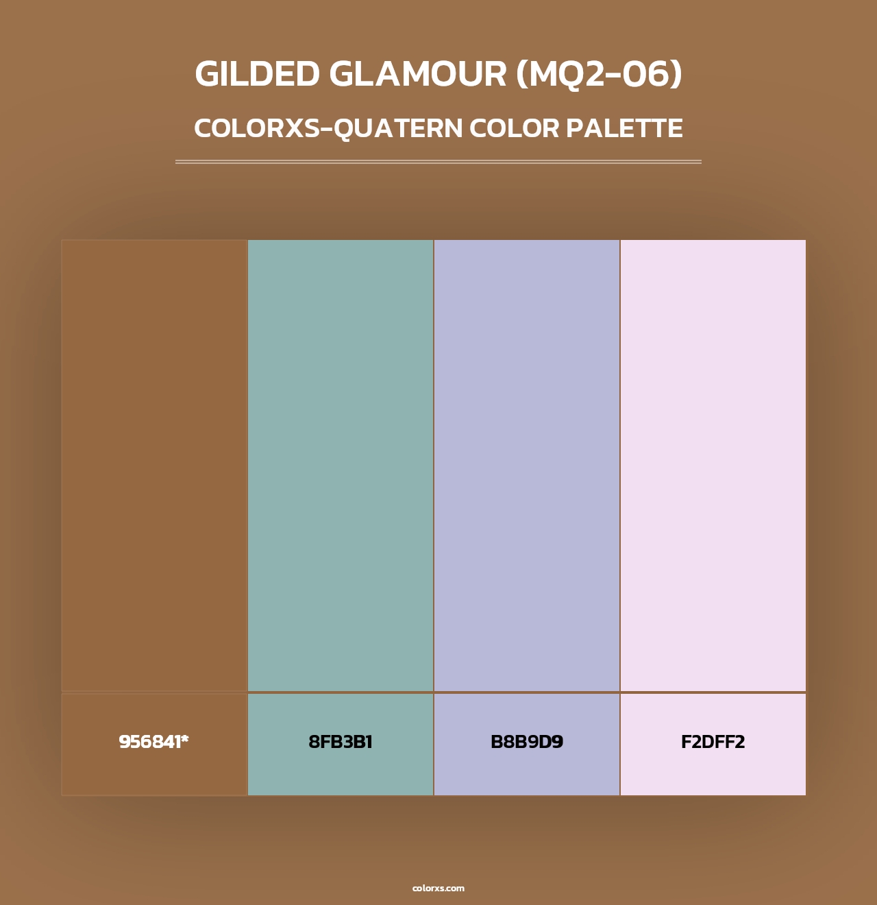 Gilded Glamour (MQ2-06) - Colorxs Quad Palette