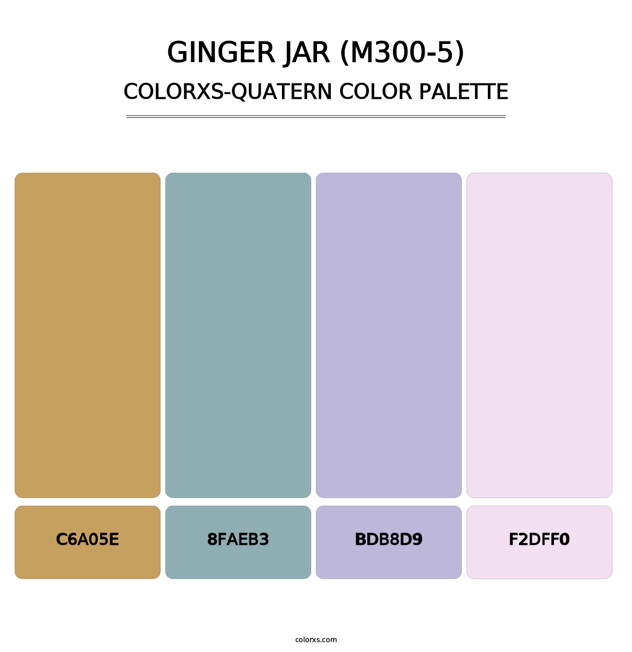 Ginger Jar (M300-5) - Colorxs Quatern Palette