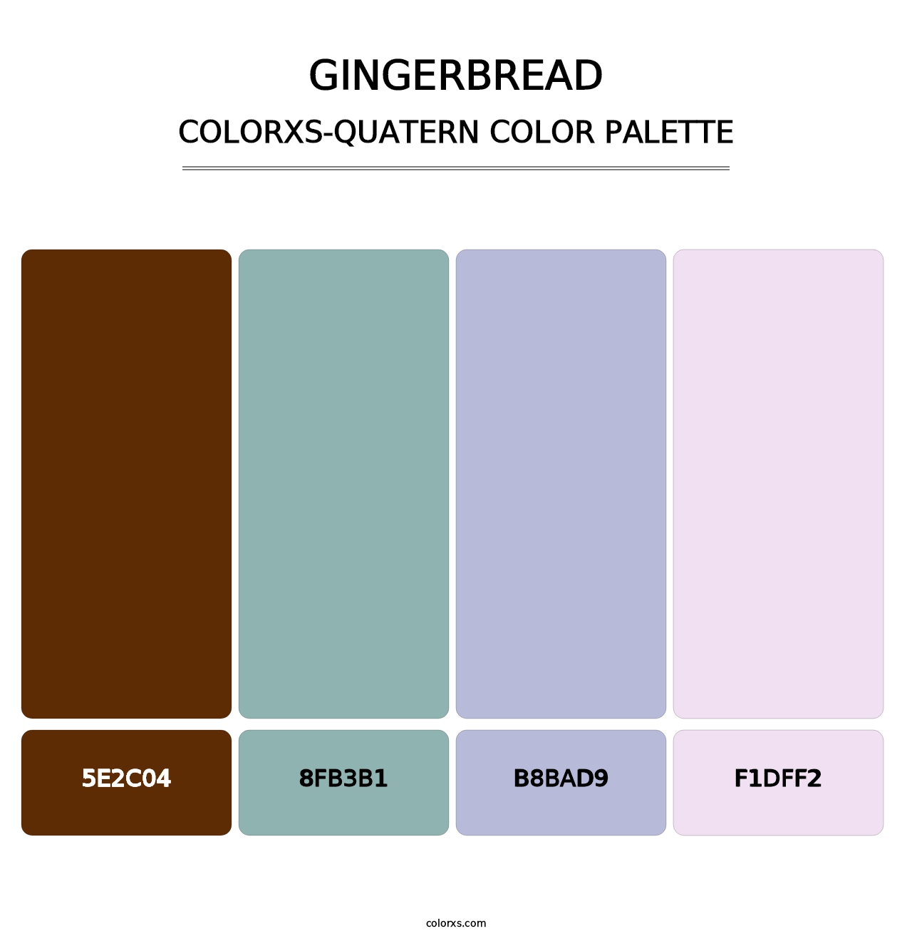Gingerbread - Colorxs Quatern Palette