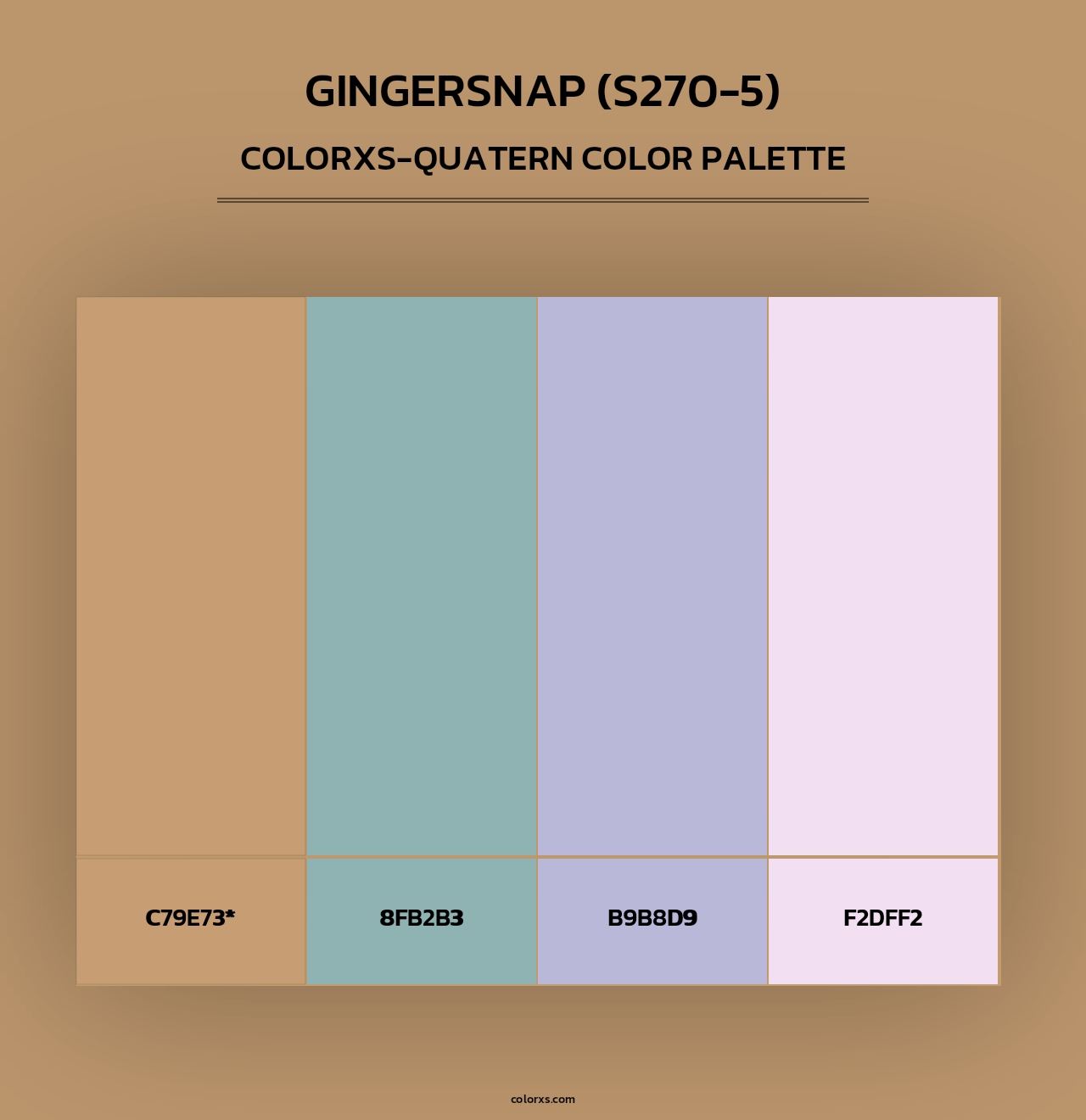 Gingersnap (S270-5) - Colorxs Quad Palette