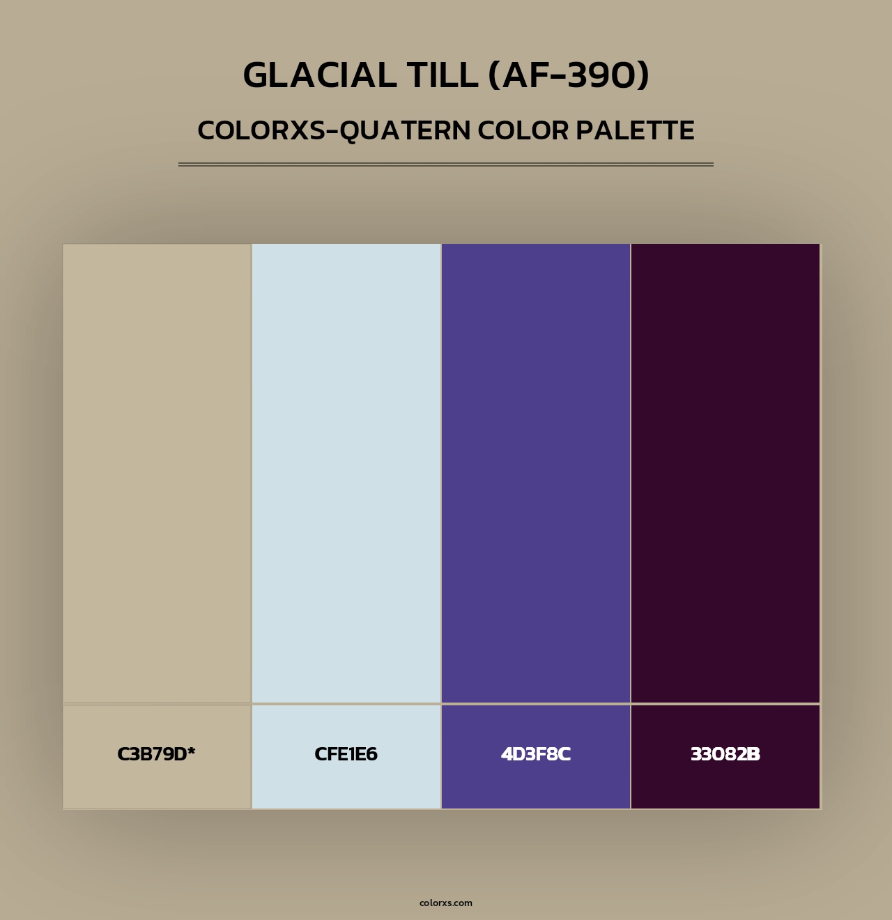 Glacial Till (AF-390) - Colorxs Quad Palette