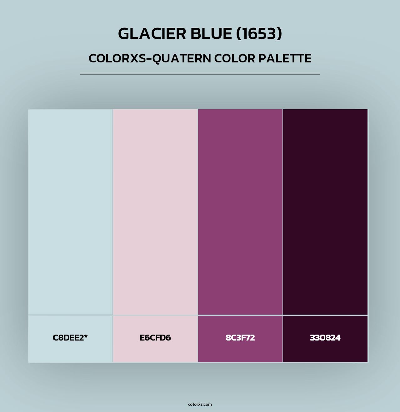 Glacier Blue (1653) - Colorxs Quad Palette
