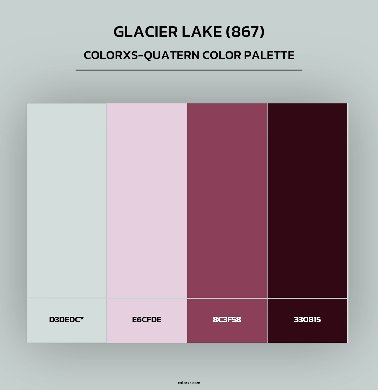 Glacier Lake (867) - Colorxs Quad Palette