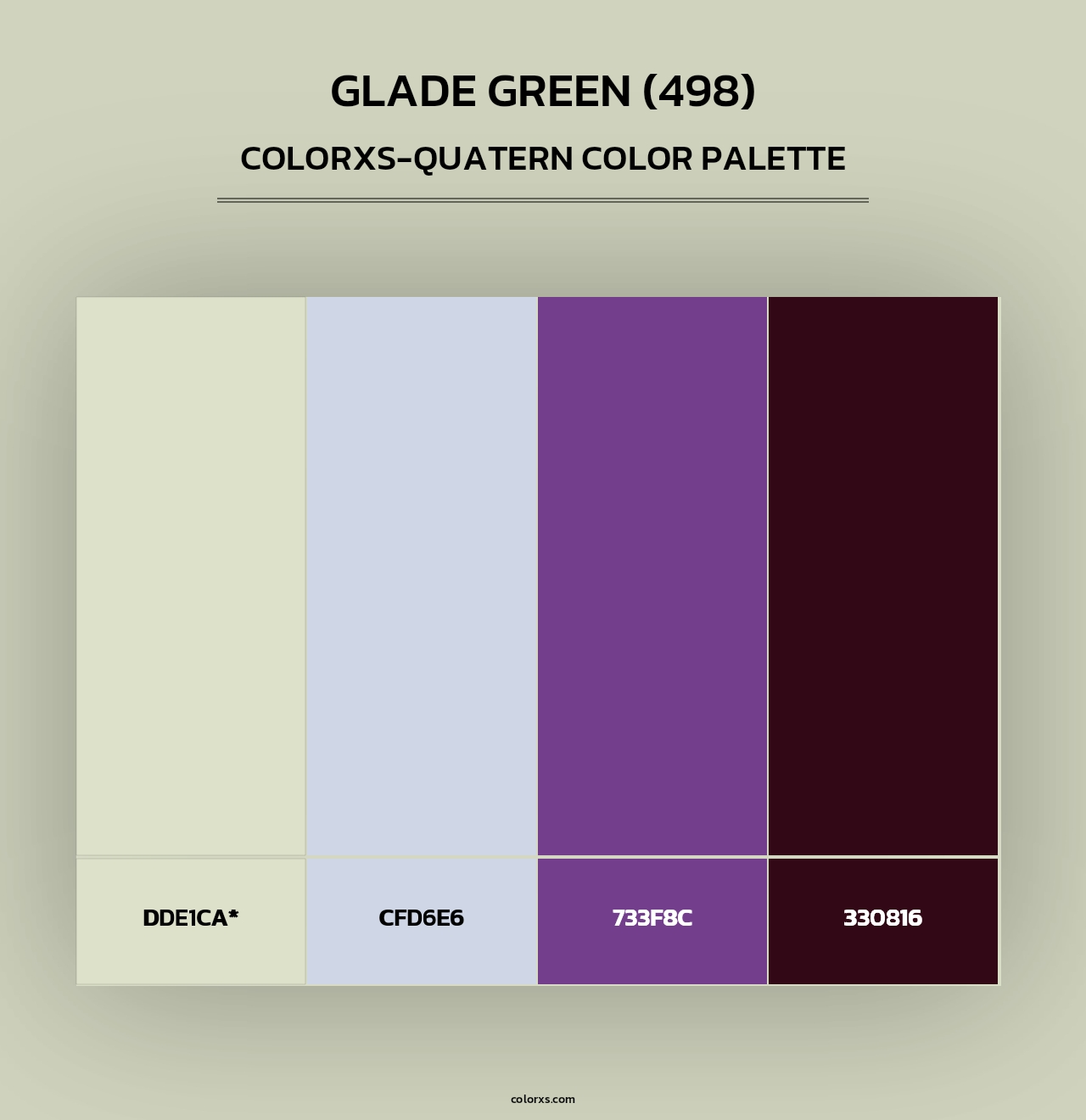 Glade Green (498) - Colorxs Quad Palette