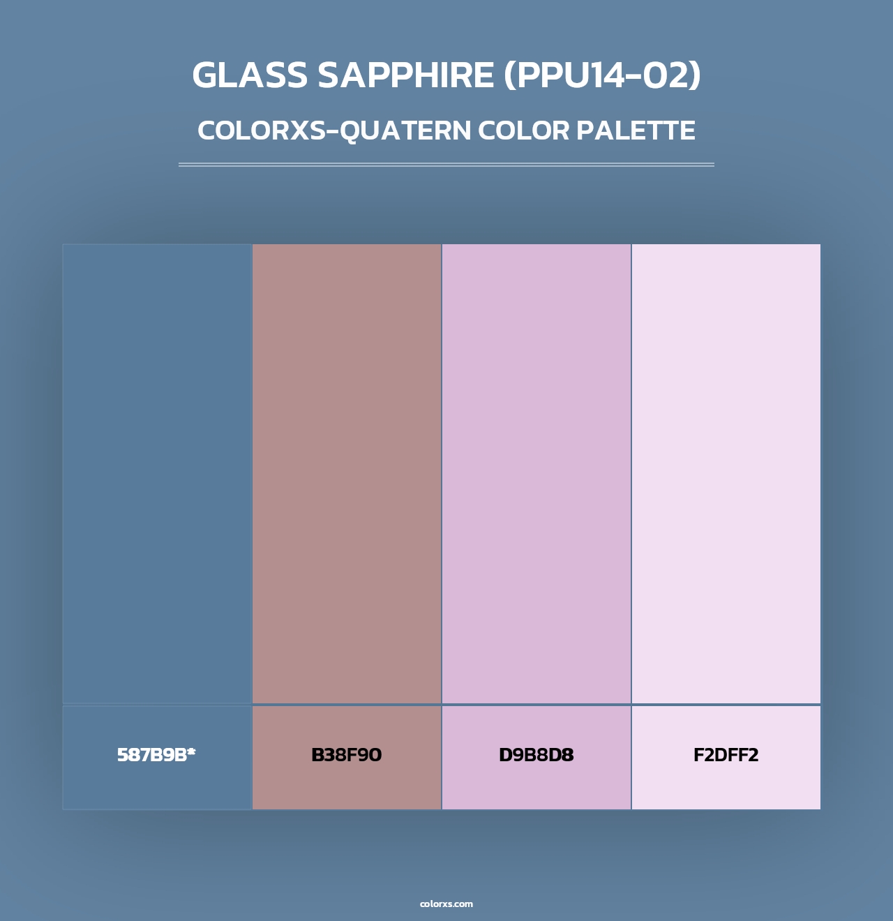 Glass Sapphire (PPU14-02) - Colorxs Quad Palette