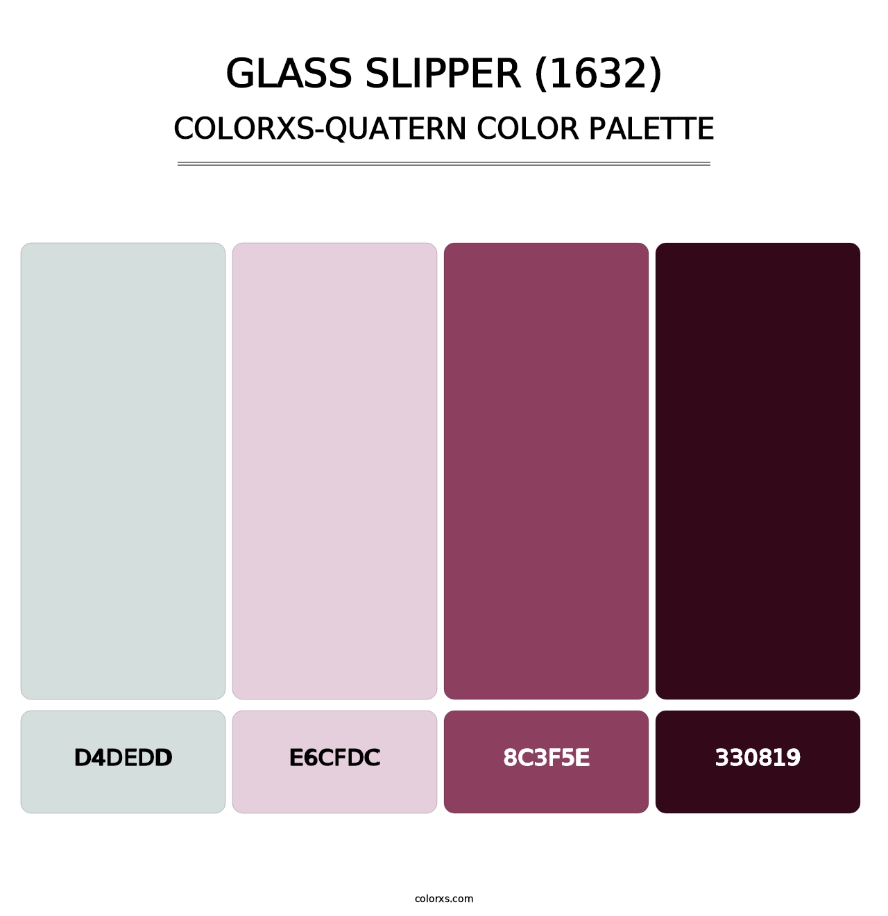 Glass Slipper (1632) - Colorxs Quatern Palette