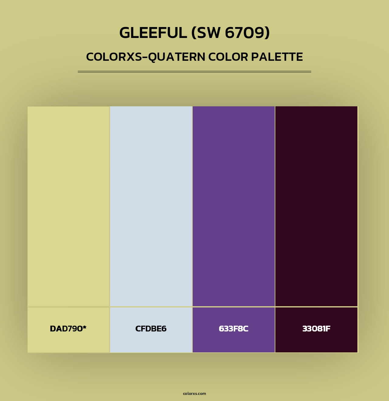 Gleeful (SW 6709) - Colorxs Quad Palette