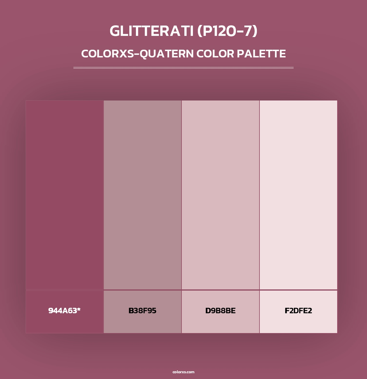 Glitterati (P120-7) - Colorxs Quad Palette