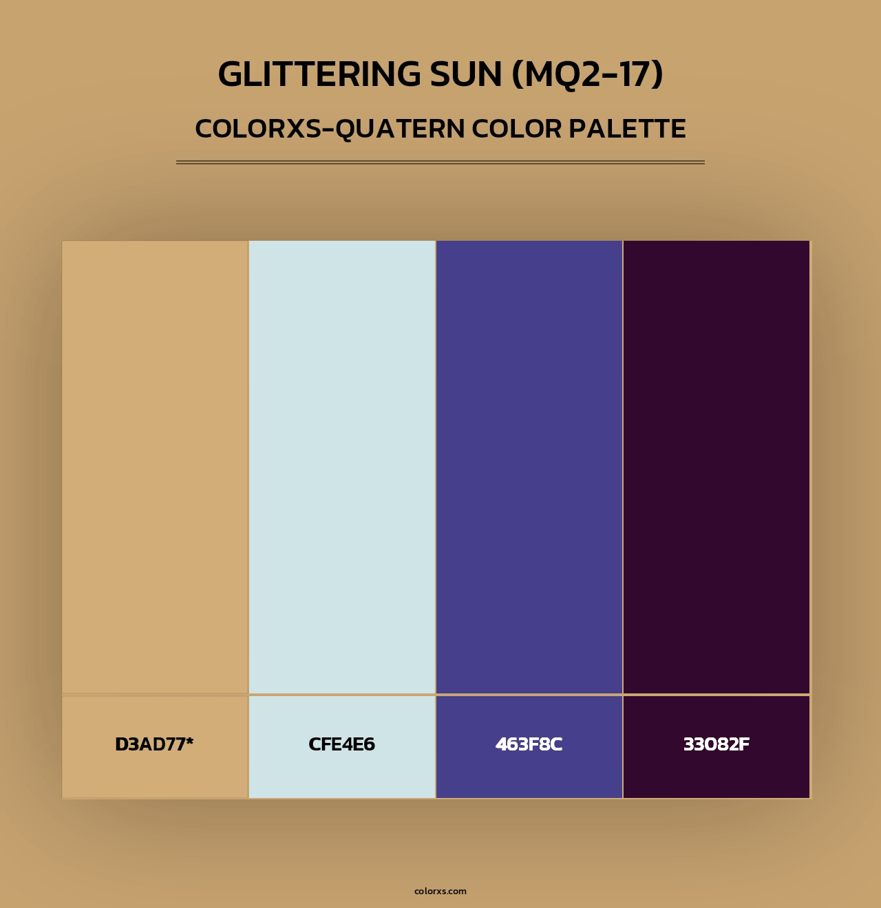 Glittering Sun (MQ2-17) - Colorxs Quad Palette