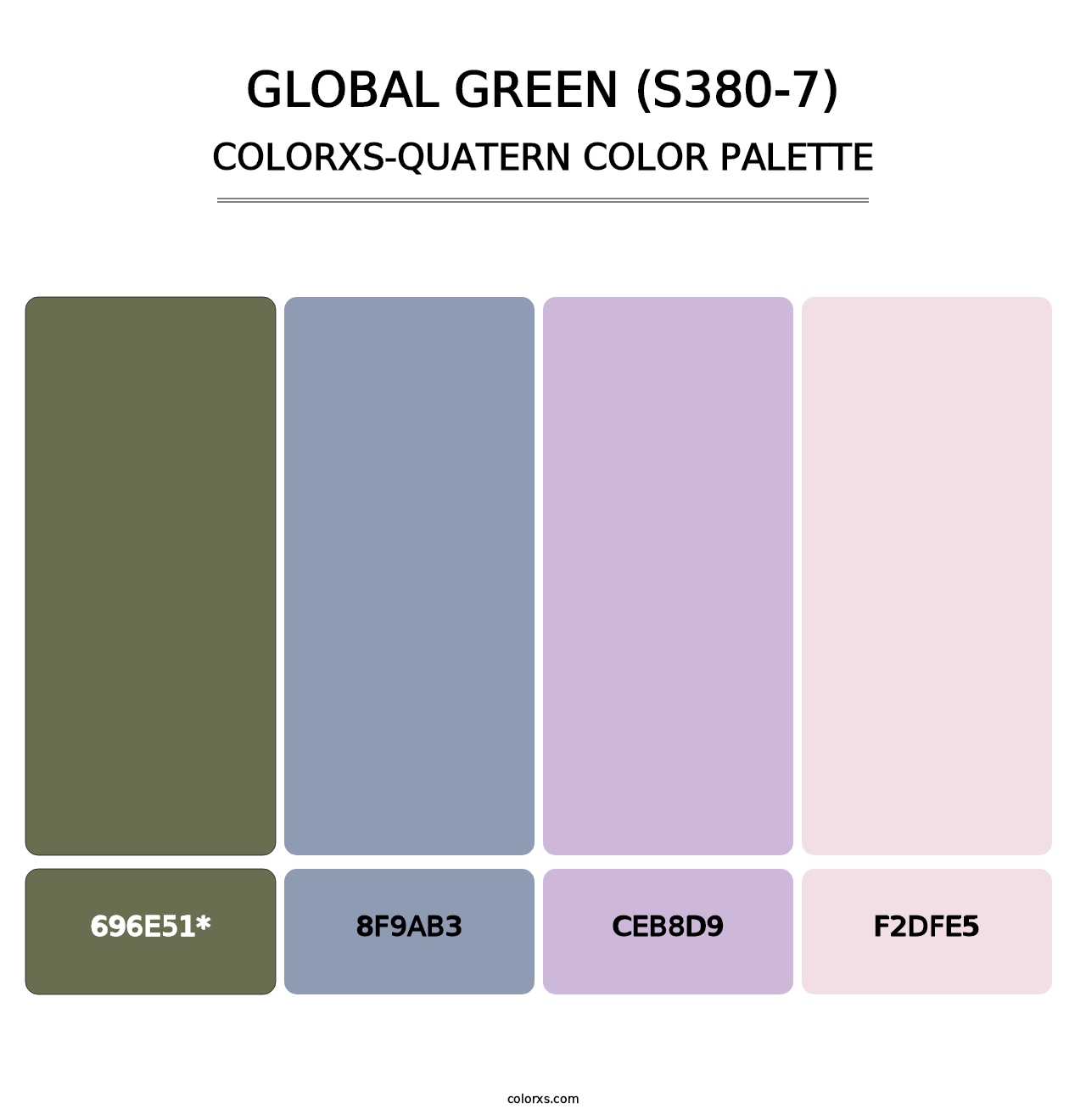 Global Green (S380-7) - Colorxs Quatern Palette