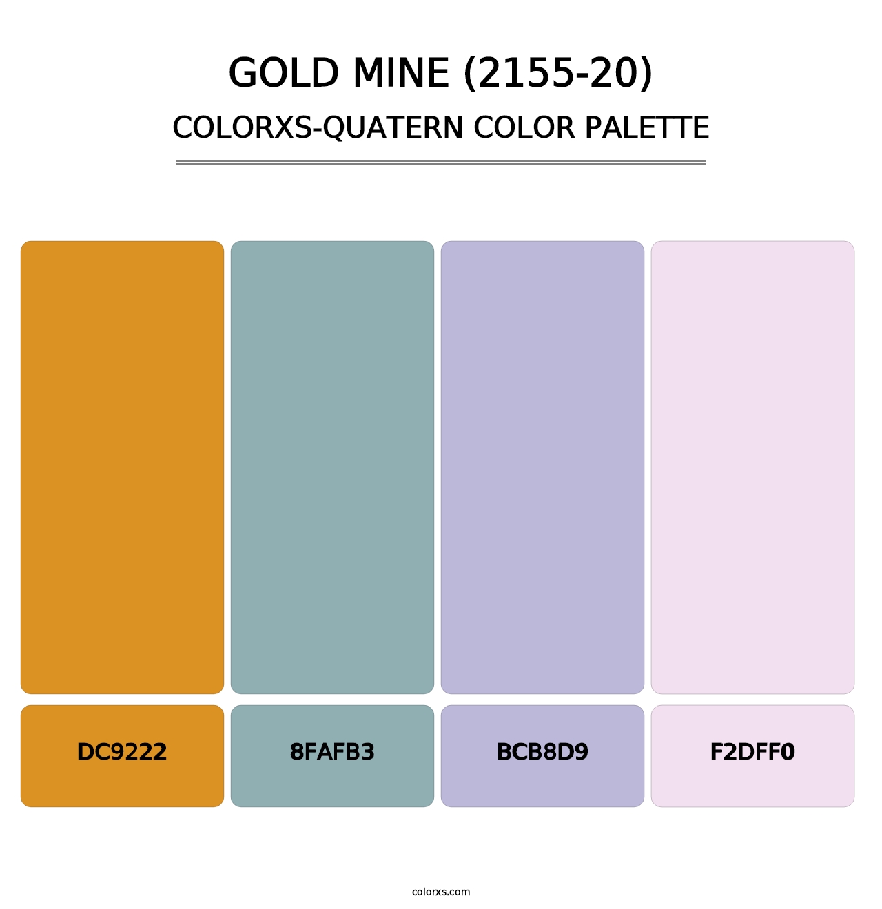 Gold Mine (2155-20) - Colorxs Quatern Palette