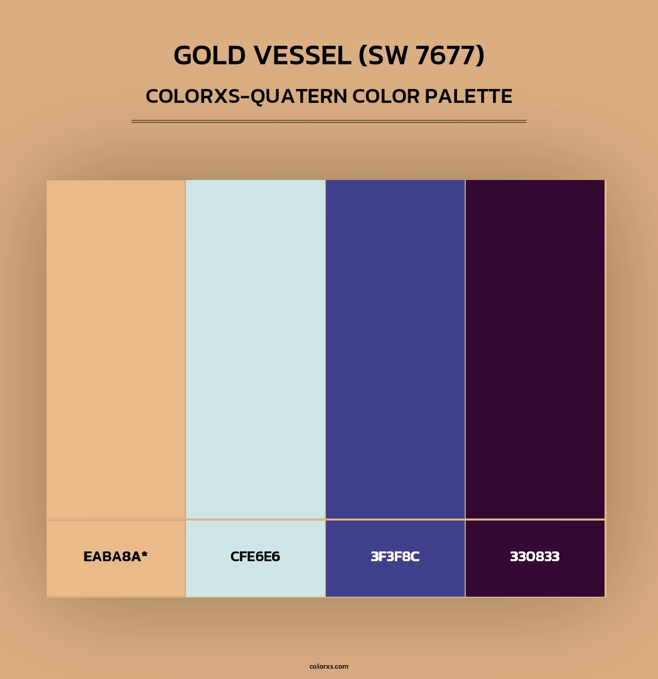 Gold Vessel (SW 7677) - Colorxs Quad Palette