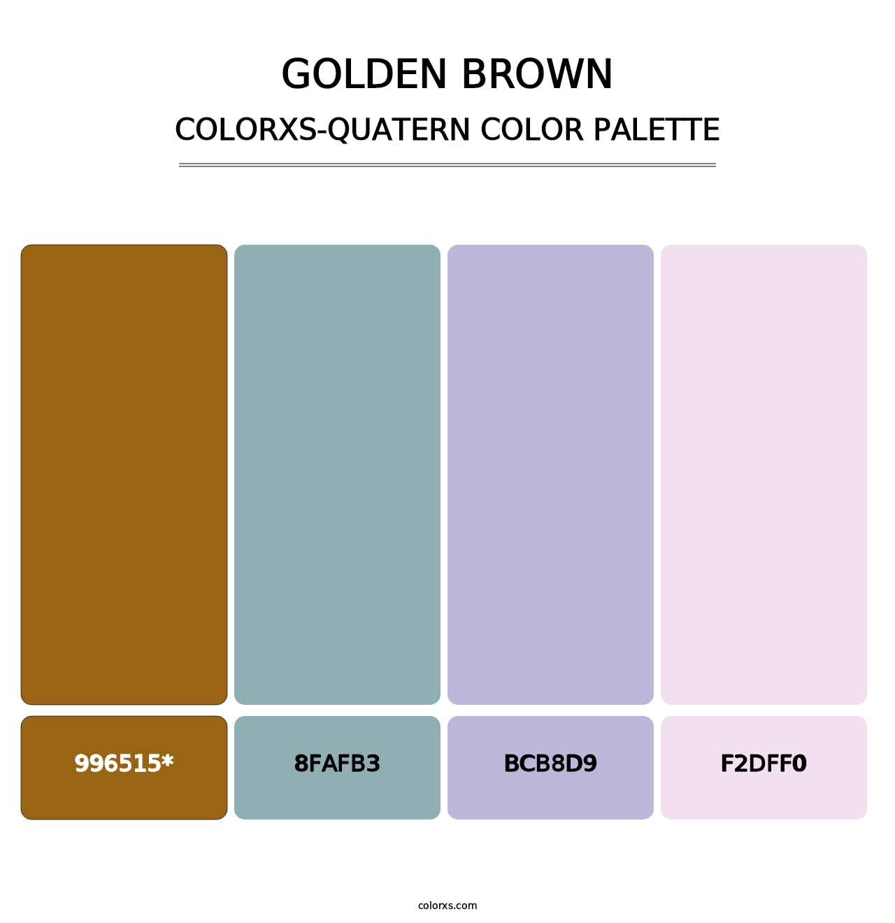 Golden brown - Colorxs Quatern Palette