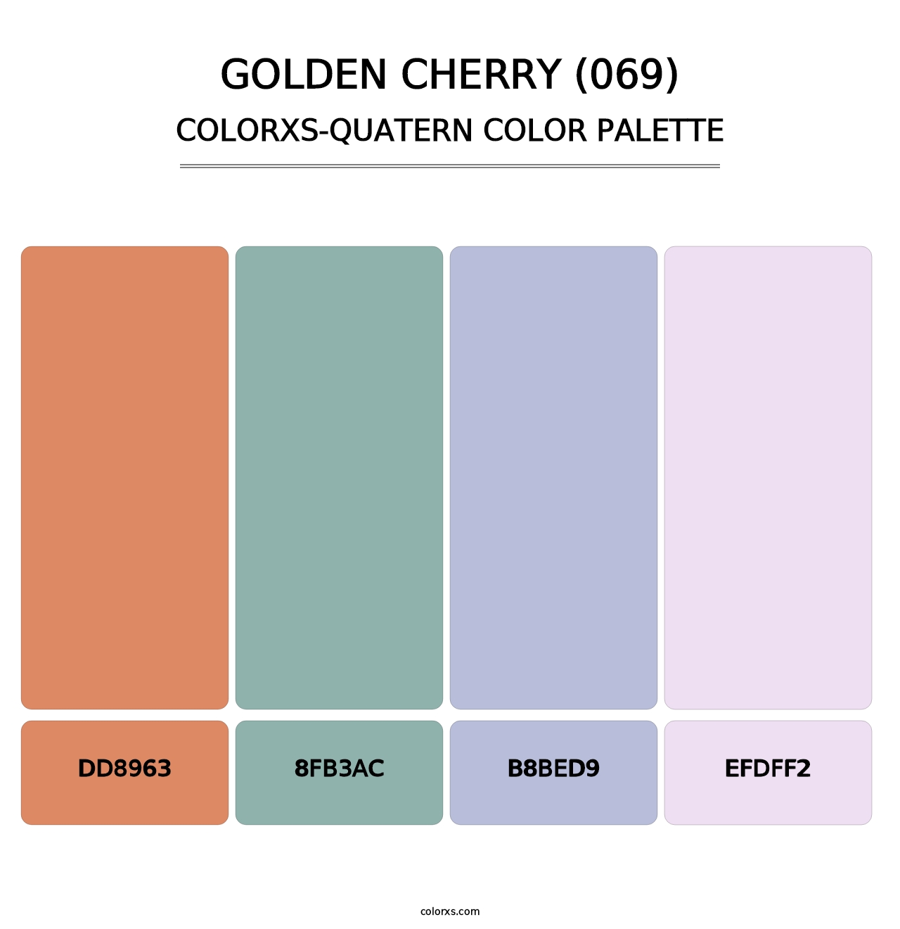 Golden Cherry (069) - Colorxs Quatern Palette