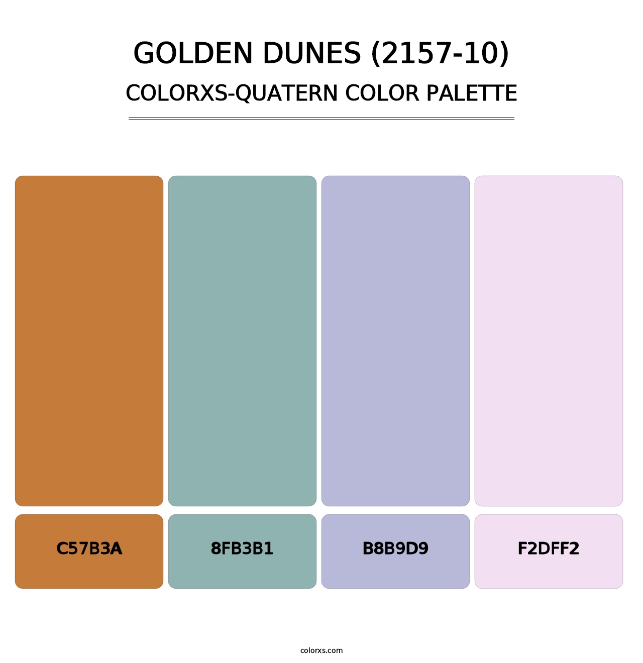 Golden Dunes (2157-10) - Colorxs Quatern Palette