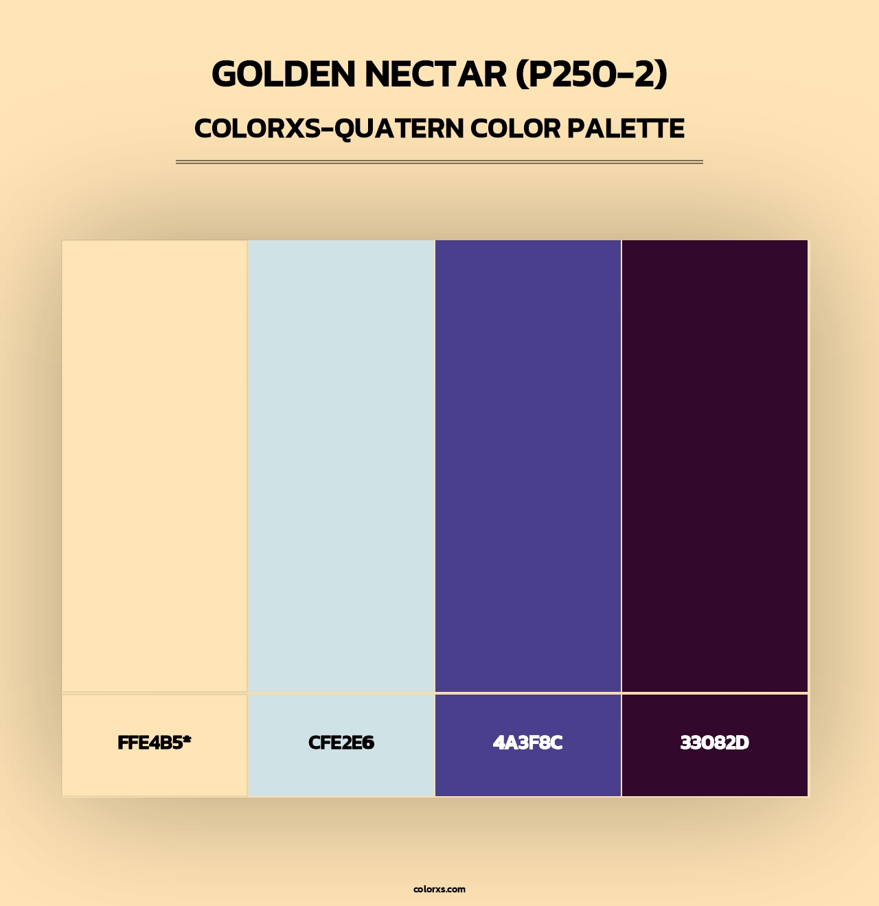Golden Nectar (P250-2) - Colorxs Quad Palette