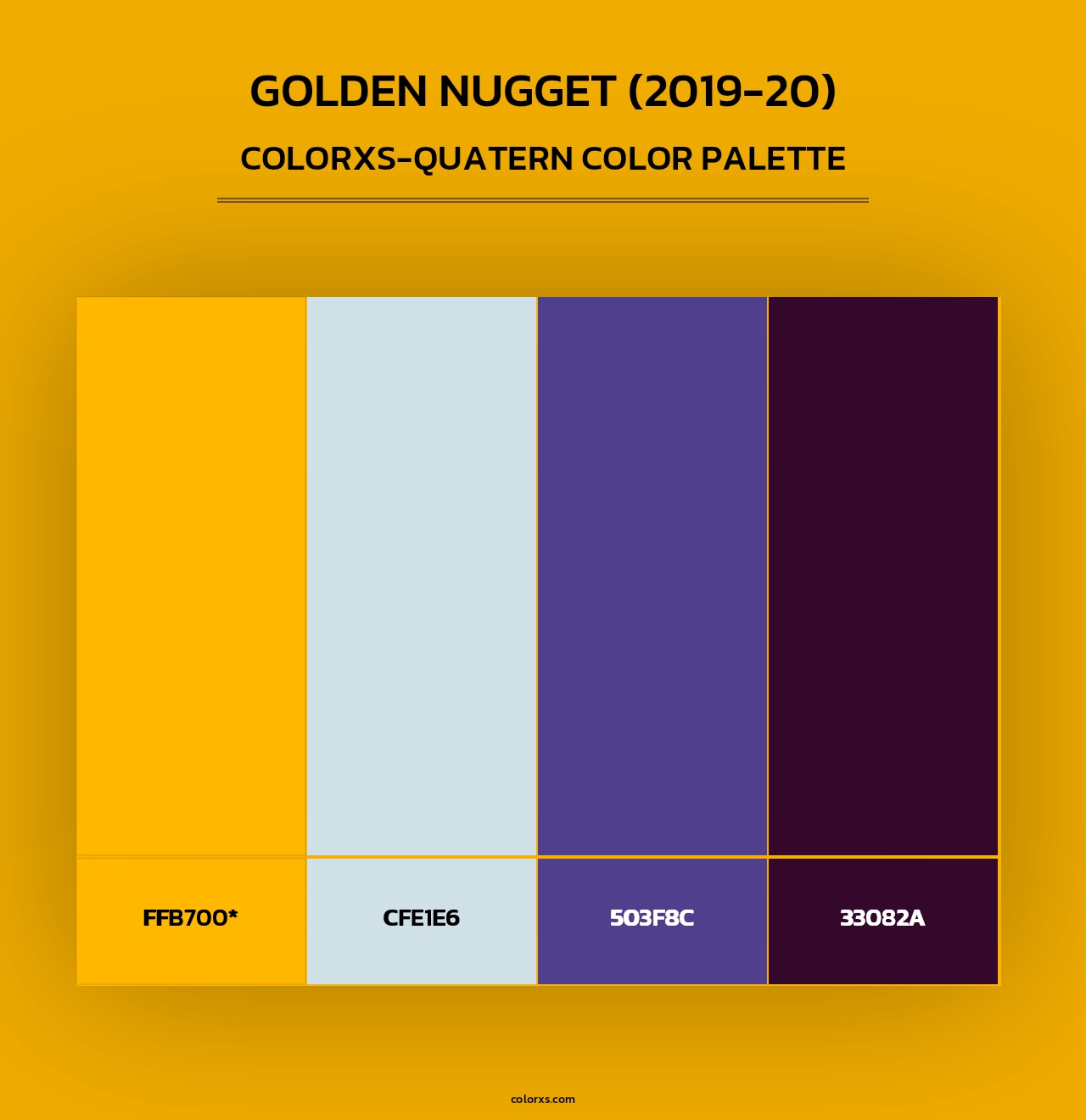 Golden Nugget (2019-20) - Colorxs Quad Palette
