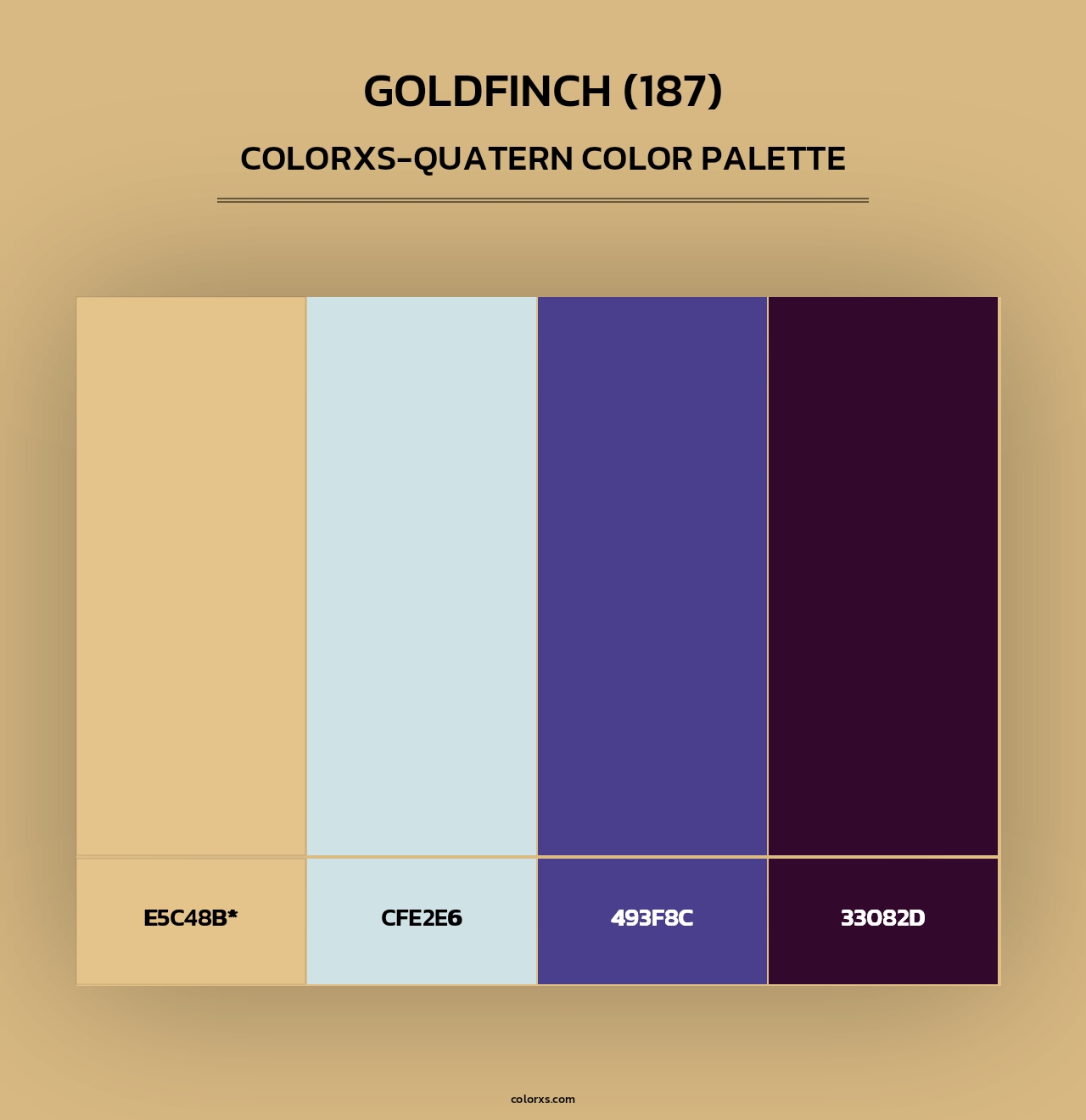 Goldfinch (187) - Colorxs Quad Palette