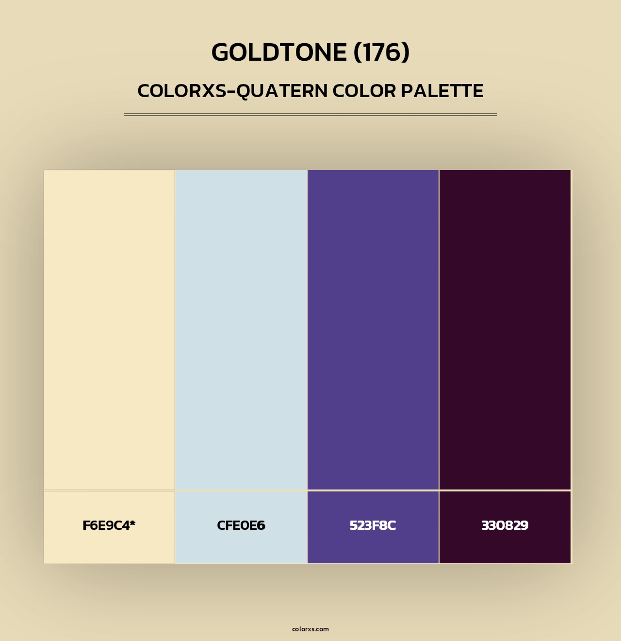 Goldtone (176) - Colorxs Quad Palette