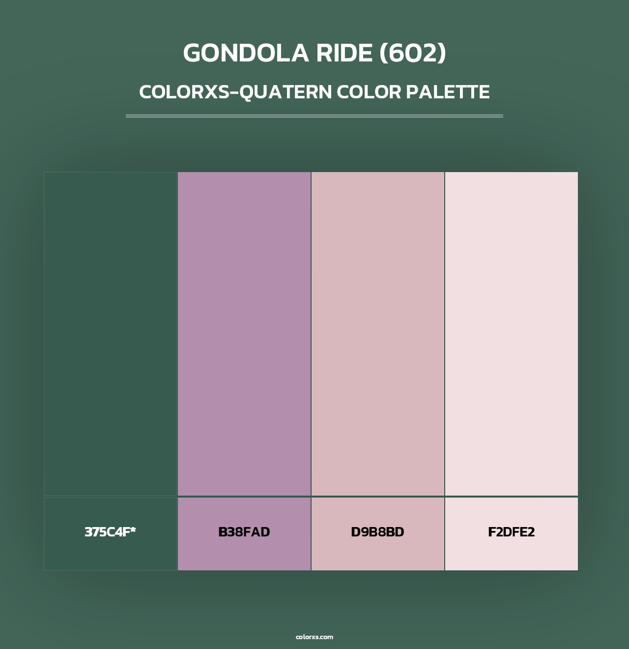Gondola Ride (602) - Colorxs Quad Palette