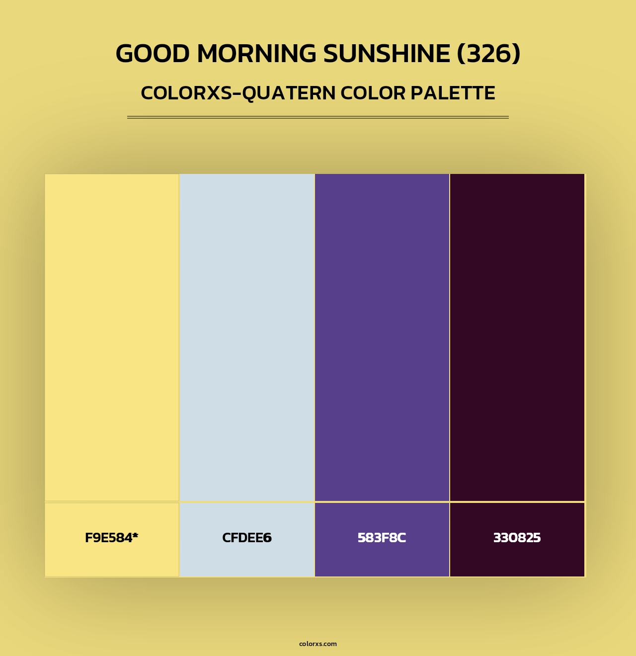 Good Morning Sunshine (326) - Colorxs Quad Palette