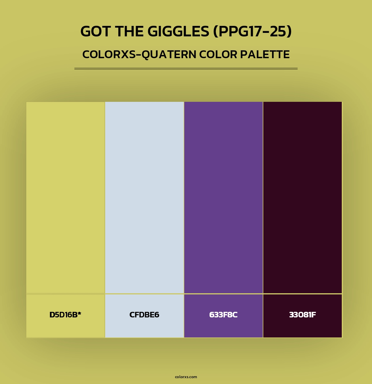 Got The Giggles (PPG17-25) - Colorxs Quad Palette