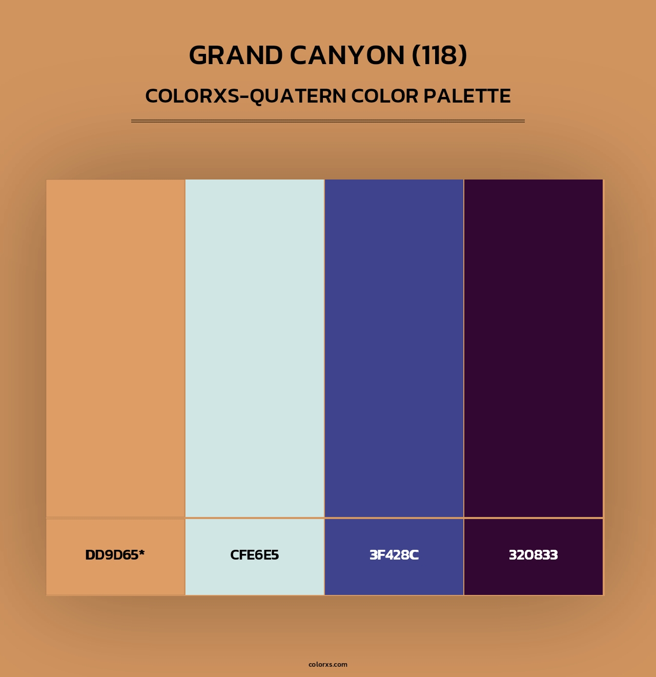Grand Canyon (118) - Colorxs Quad Palette