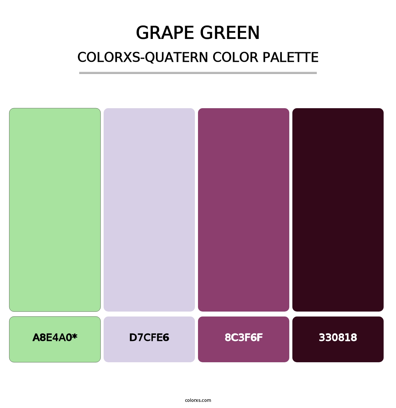 Grape Green - Colorxs Quatern Palette
