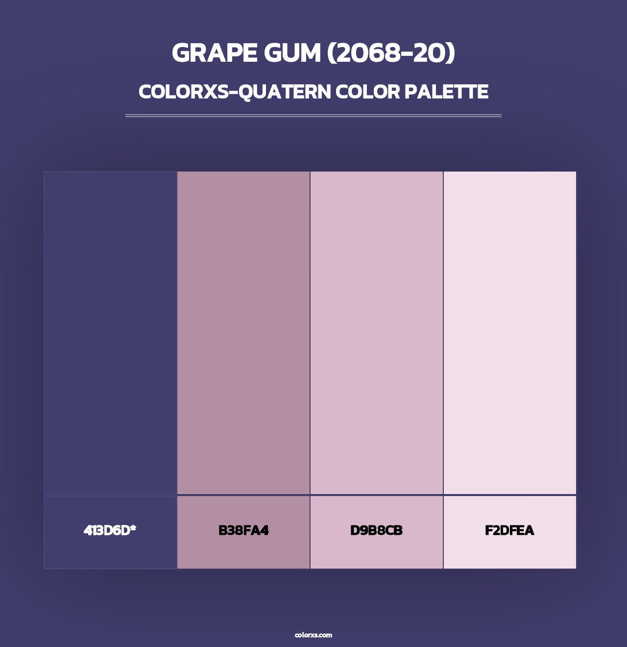 Grape Gum (2068-20) - Colorxs Quad Palette