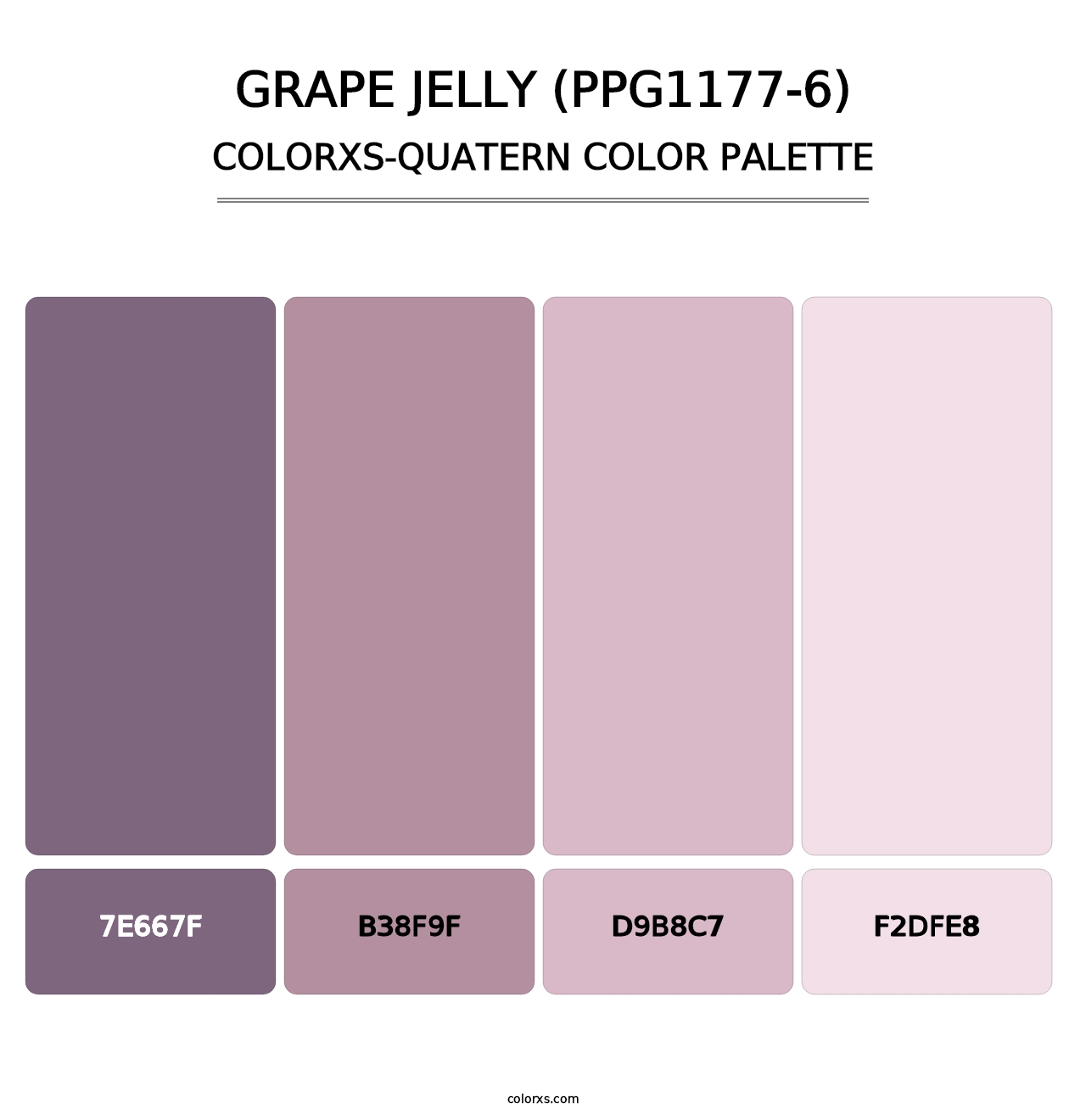 Grape Jelly (PPG1177-6) - Colorxs Quatern Palette