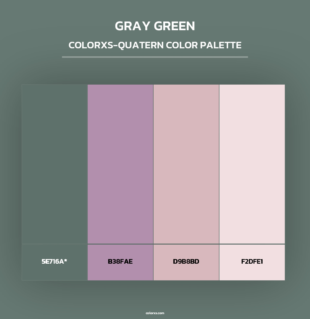 Gray Green - Colorxs Quad Palette