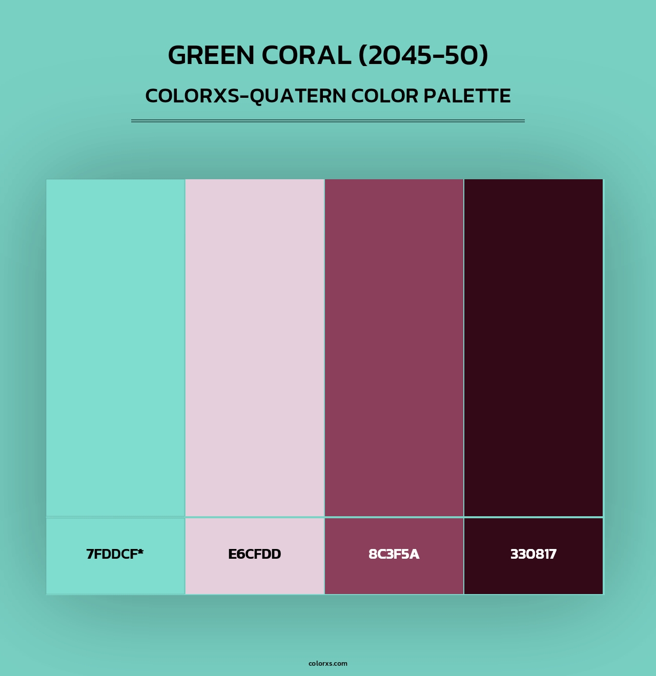 Green Coral (2045-50) - Colorxs Quad Palette
