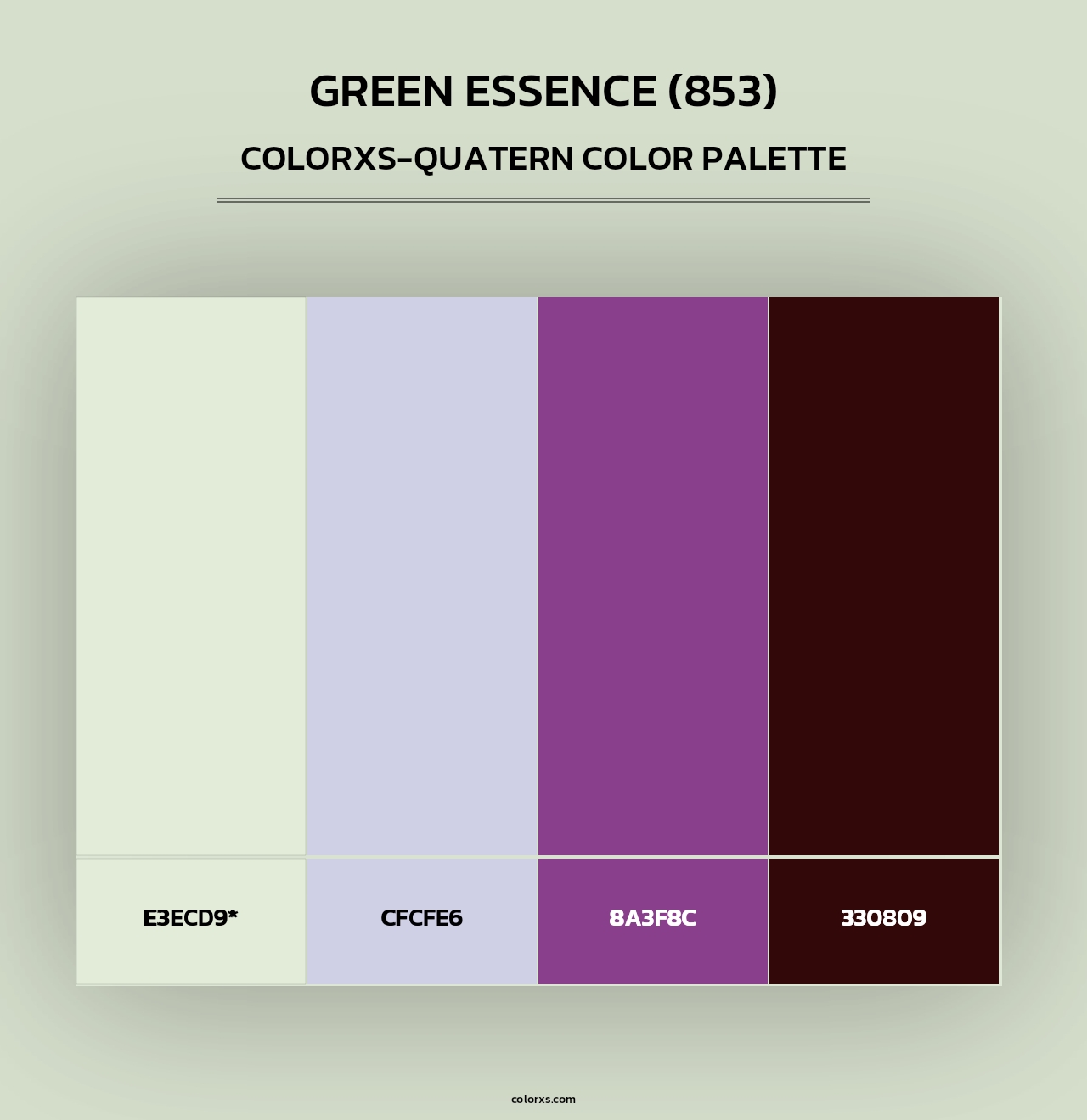 Green Essence (853) - Colorxs Quad Palette