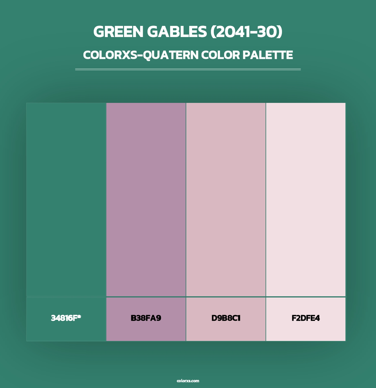 Green Gables (2041-30) - Colorxs Quad Palette