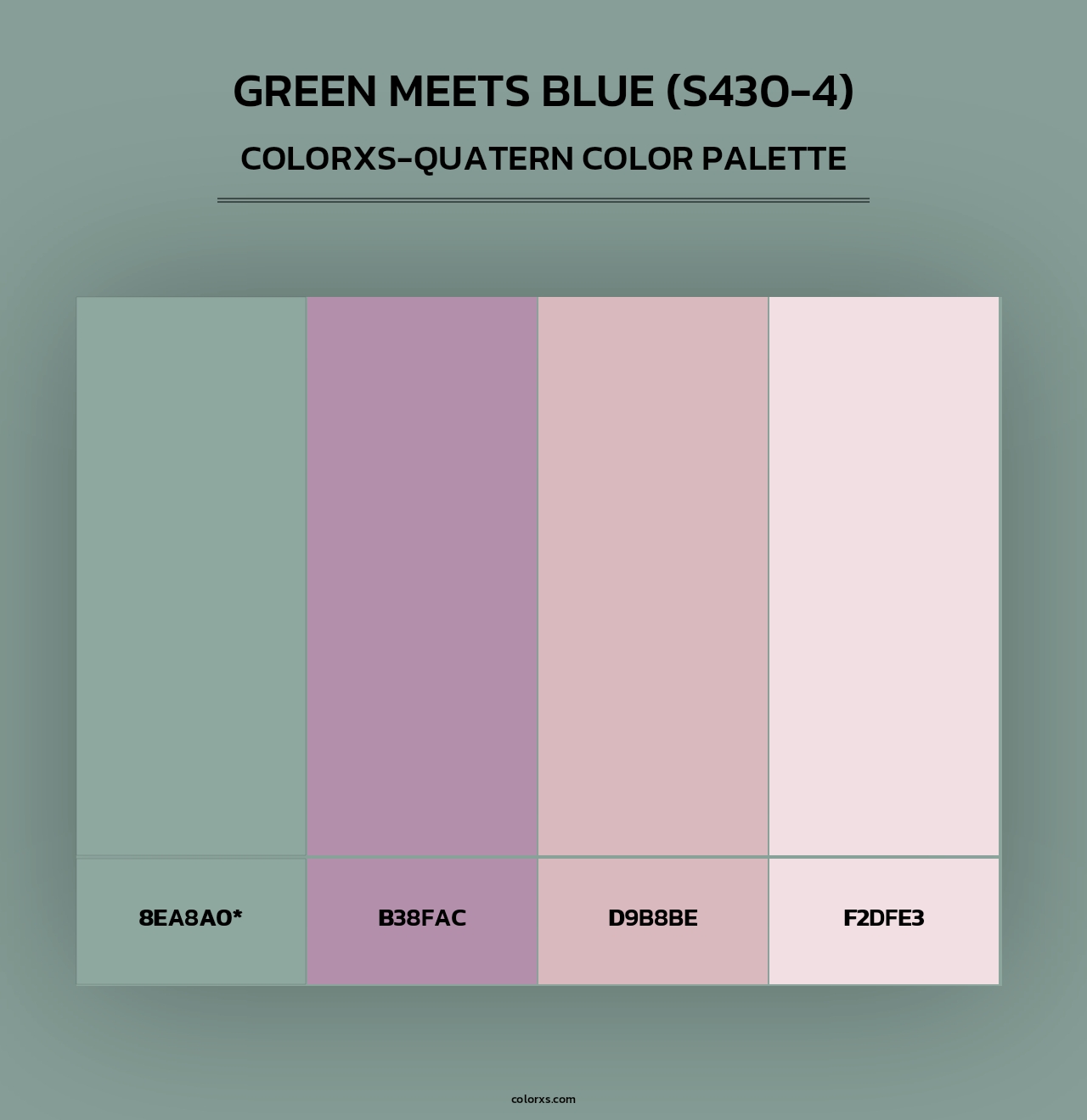 Green Meets Blue (S430-4) - Colorxs Quad Palette
