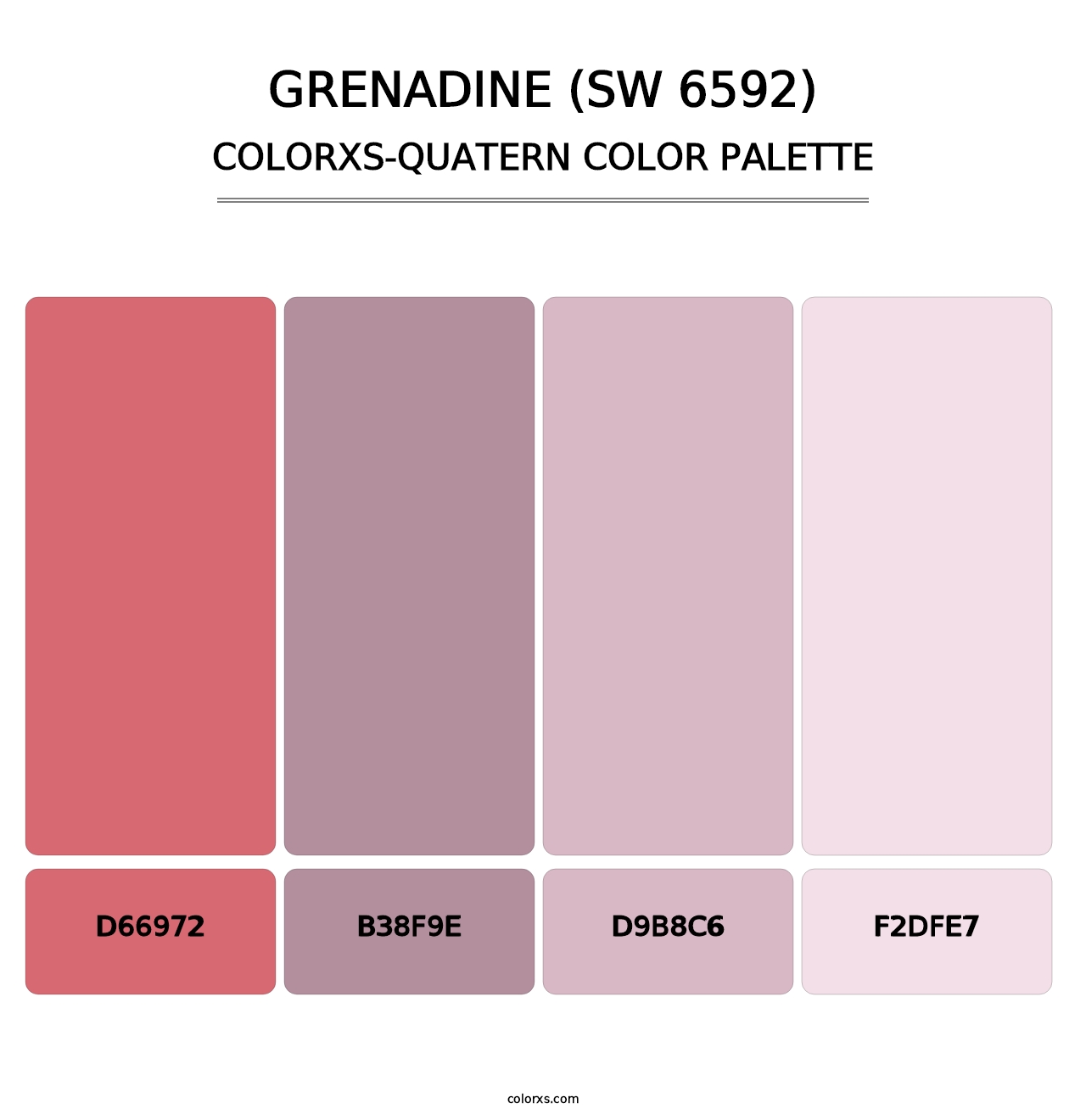 Grenadine (SW 6592) - Colorxs Quatern Palette
