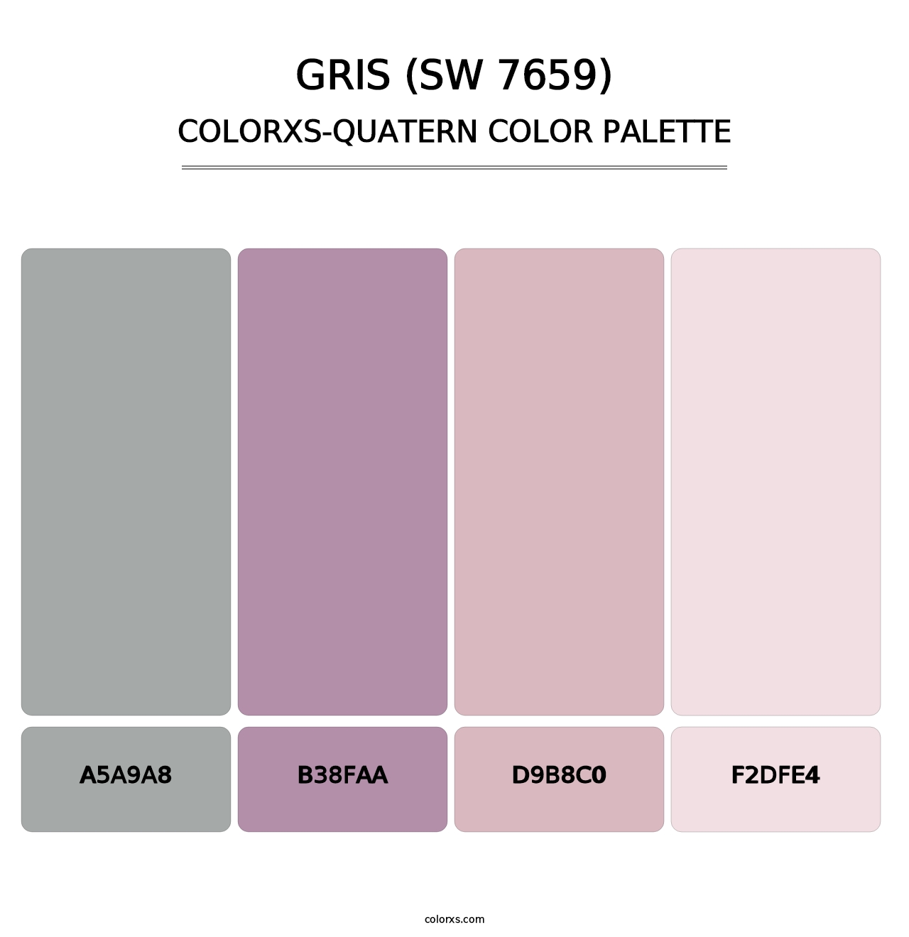 Gris (SW 7659) - Colorxs Quatern Palette