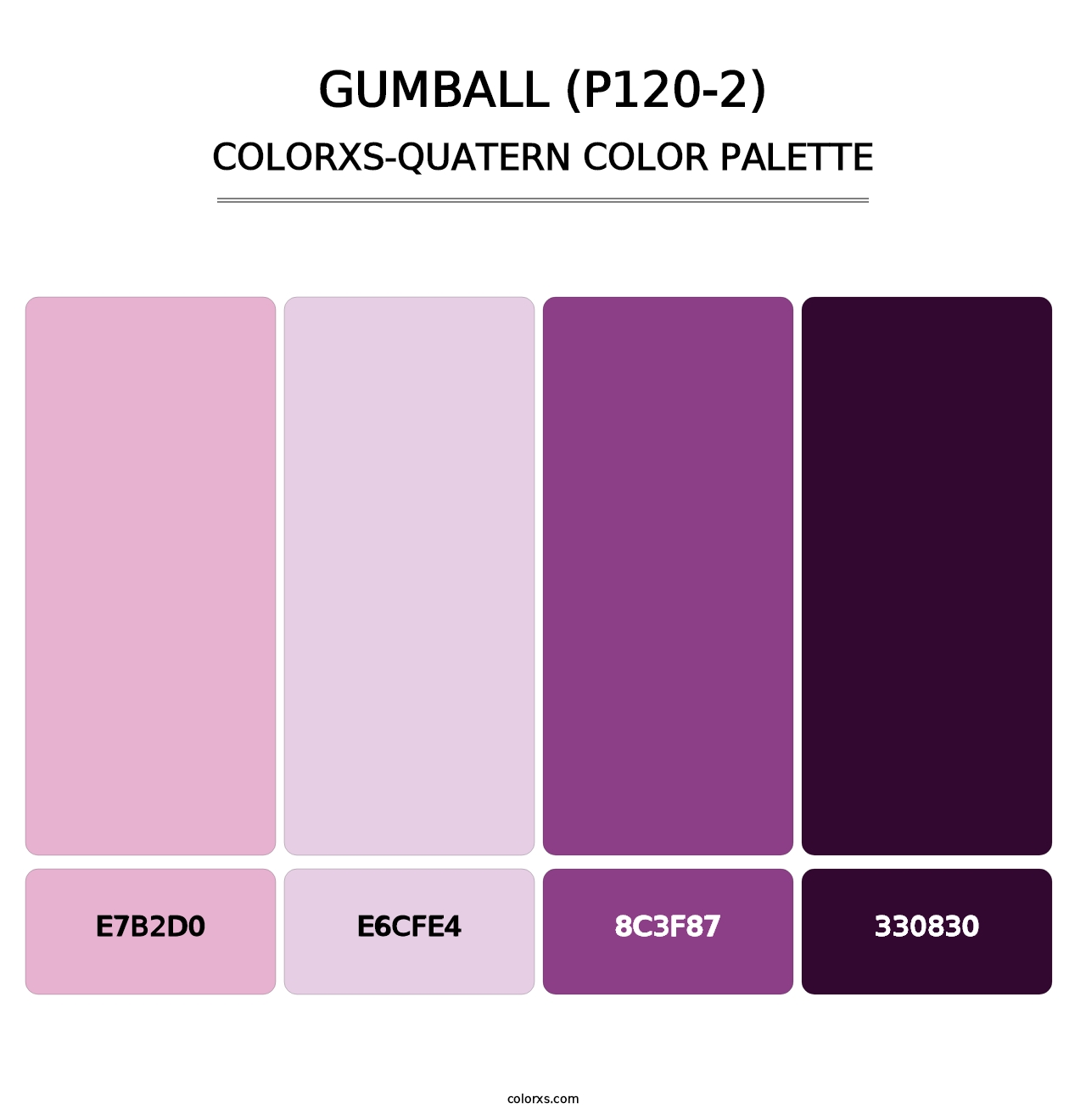 Gumball (P120-2) - Colorxs Quatern Palette