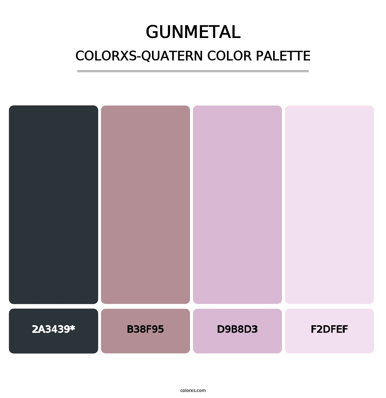 Gunmetal - Colorxs Quatern Palette